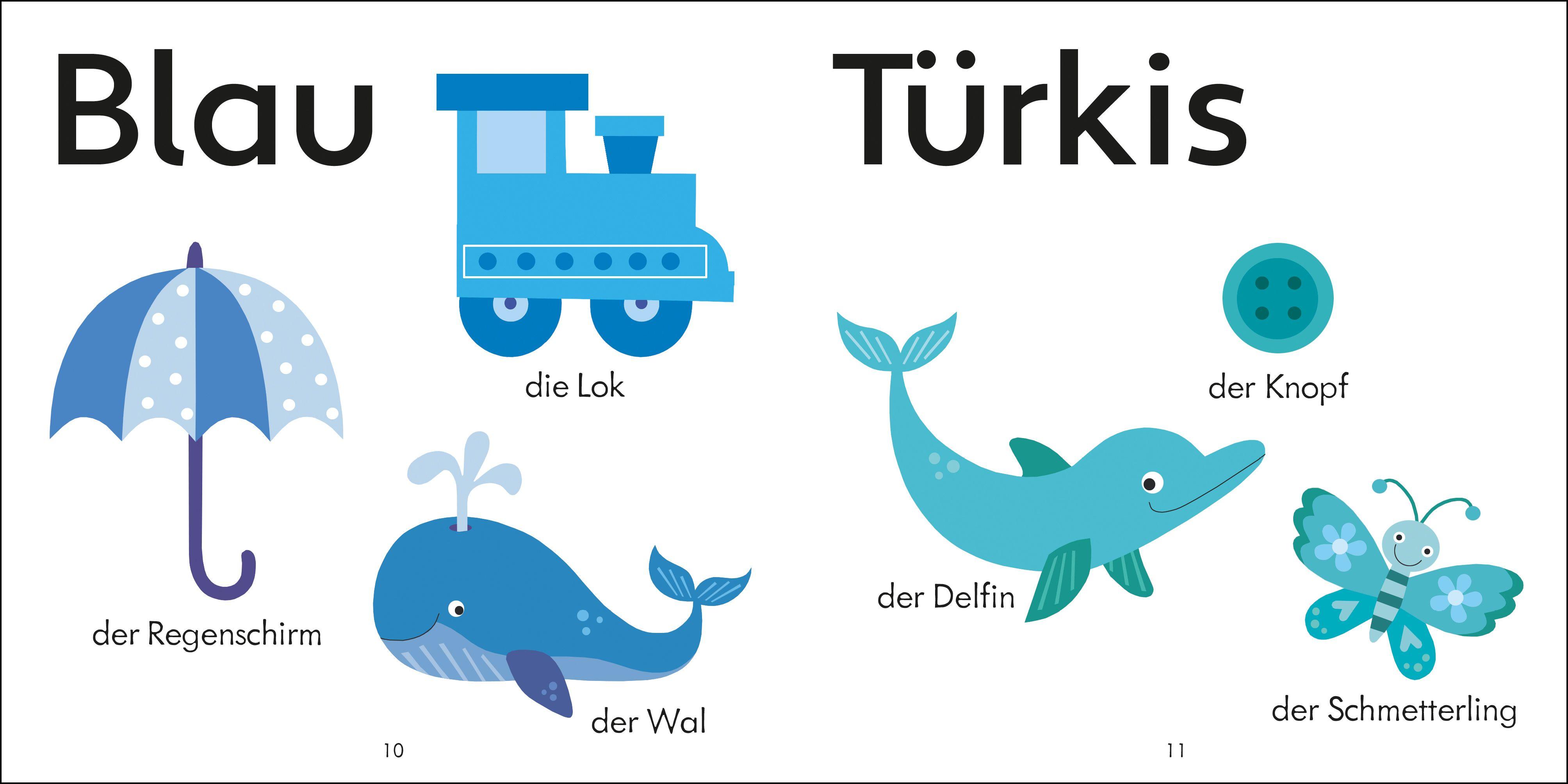 Beispielinhalt (Bild) Mein buntes Memo und Bilderlotto: Farben