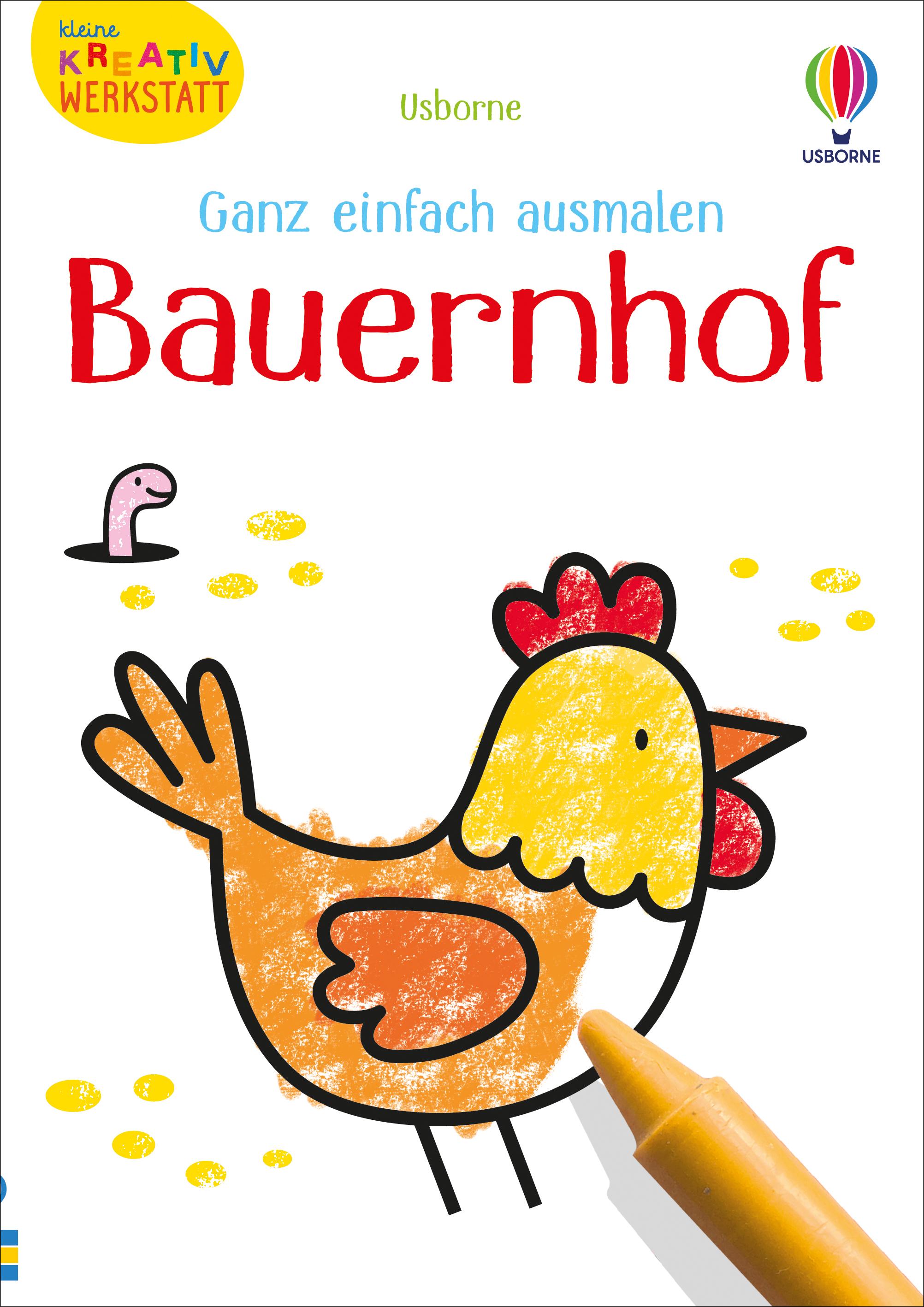 Vorderes Coverbild Kleine Kreativ-Werkstatt - Ganz einfach ausmalen: Bauernhof