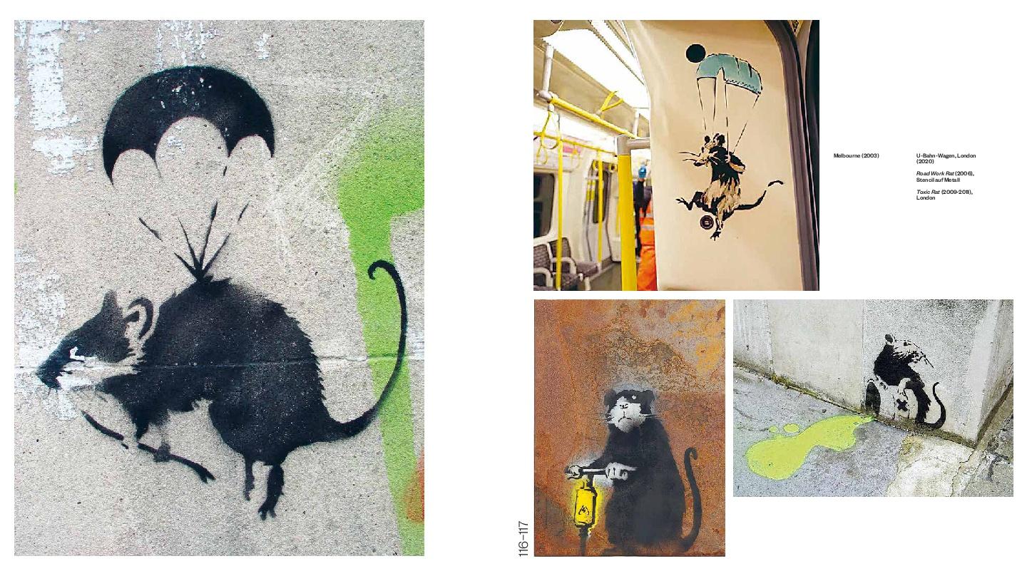 Beispielinhalt (Bild) Banksy - Die Kunst der Straße im großen Bildband