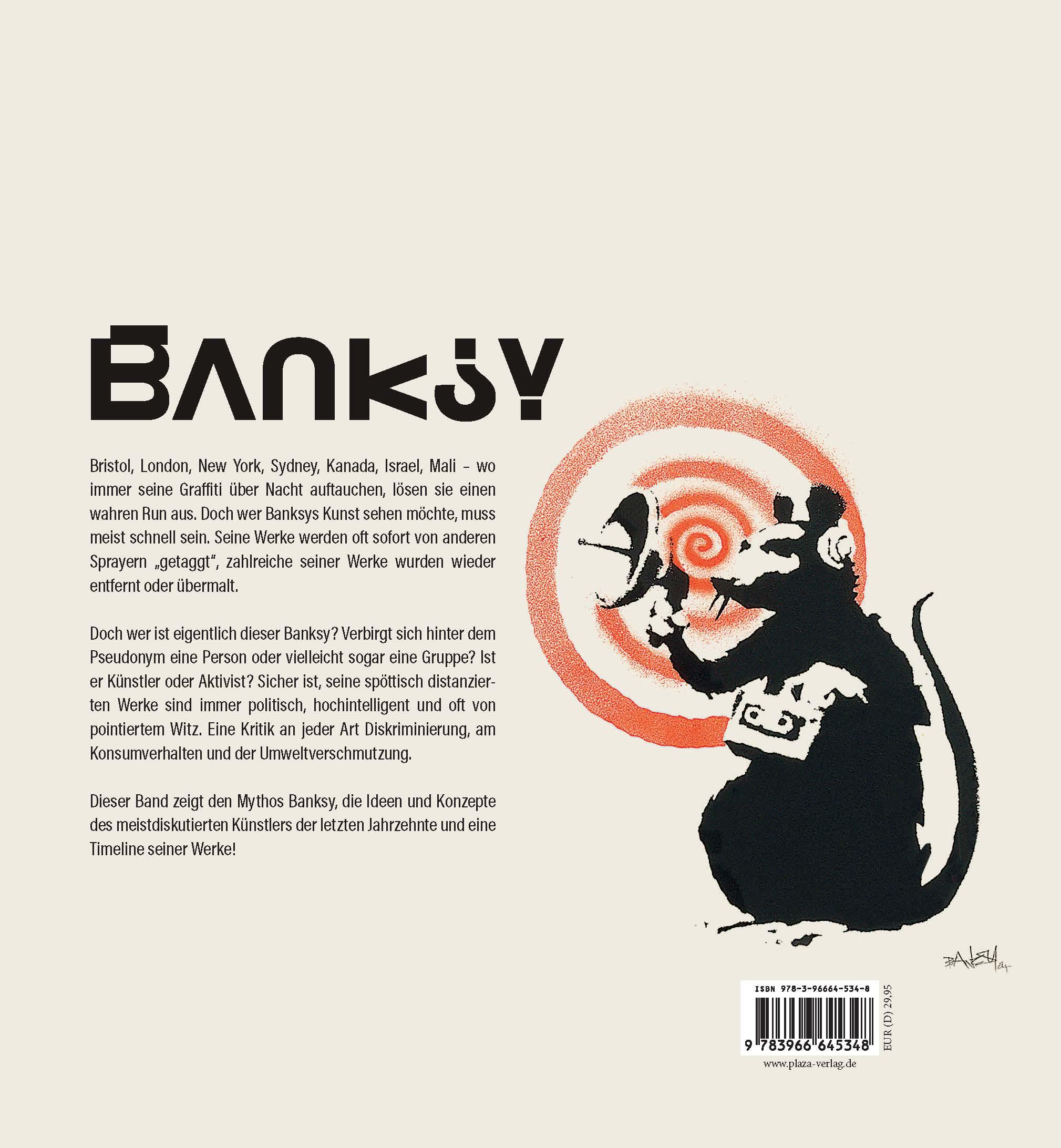 Rückseitencover Banksy - Die Kunst der Straße im großen Bildband