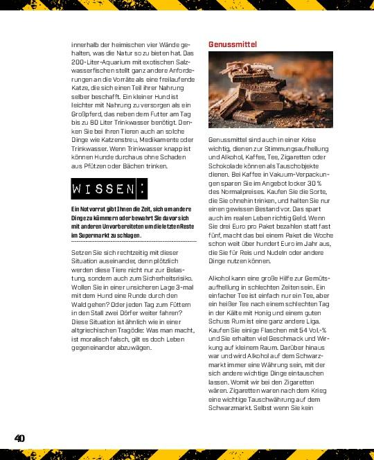 Beispielinhalt (Bild) Der beste Rat ist Vorrat