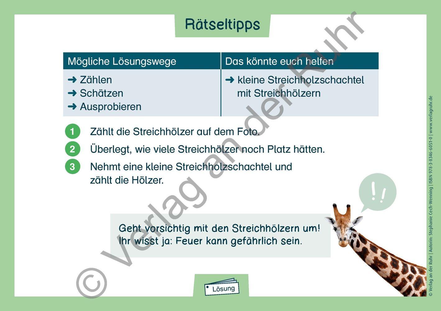 Beispielinhalt (Bild) Die Fermi-Kartei - Kl. 1-3