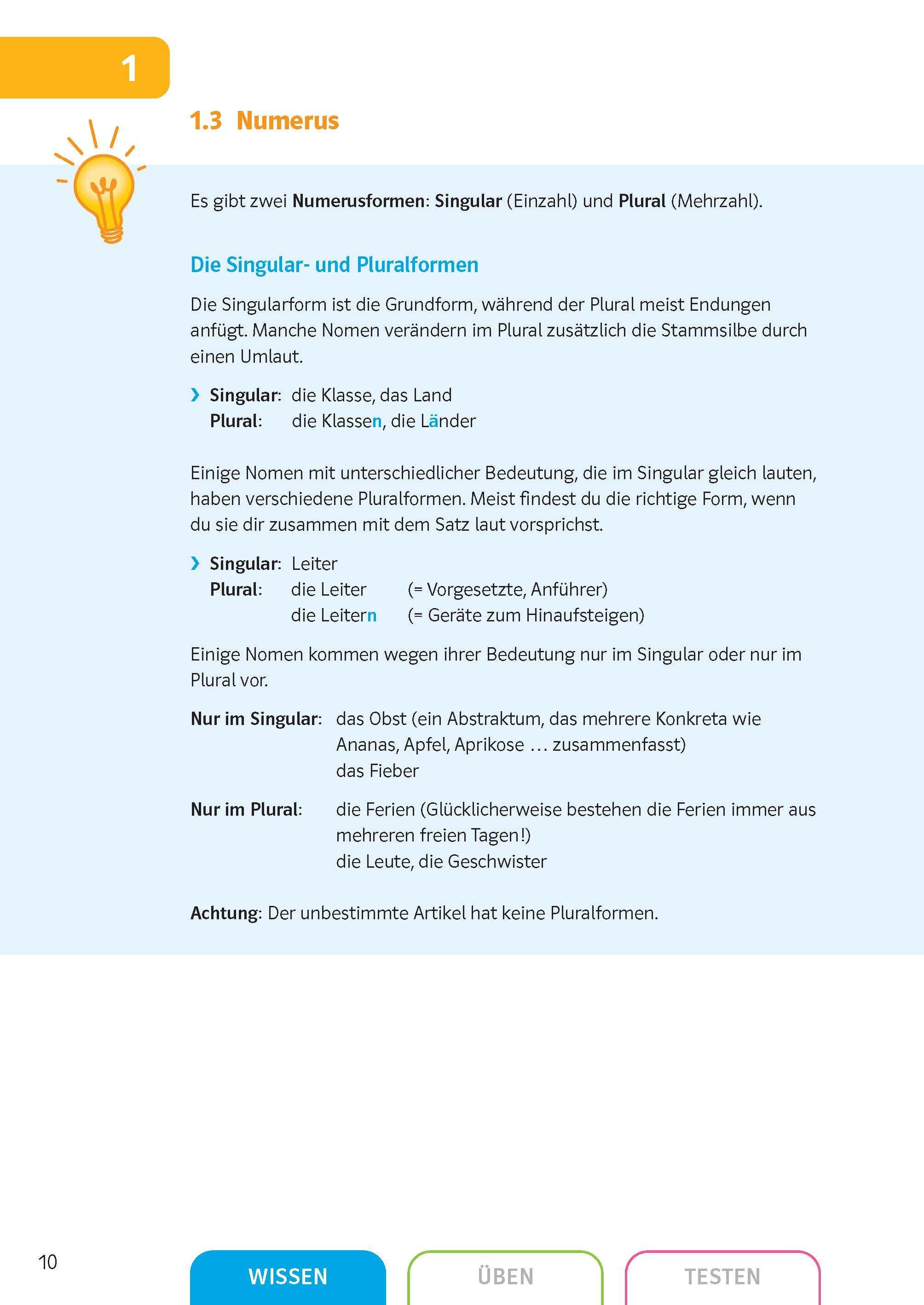 Beispielinhalt (Bild) Sicher in Deutsch Grammatik 5./6. Klasse