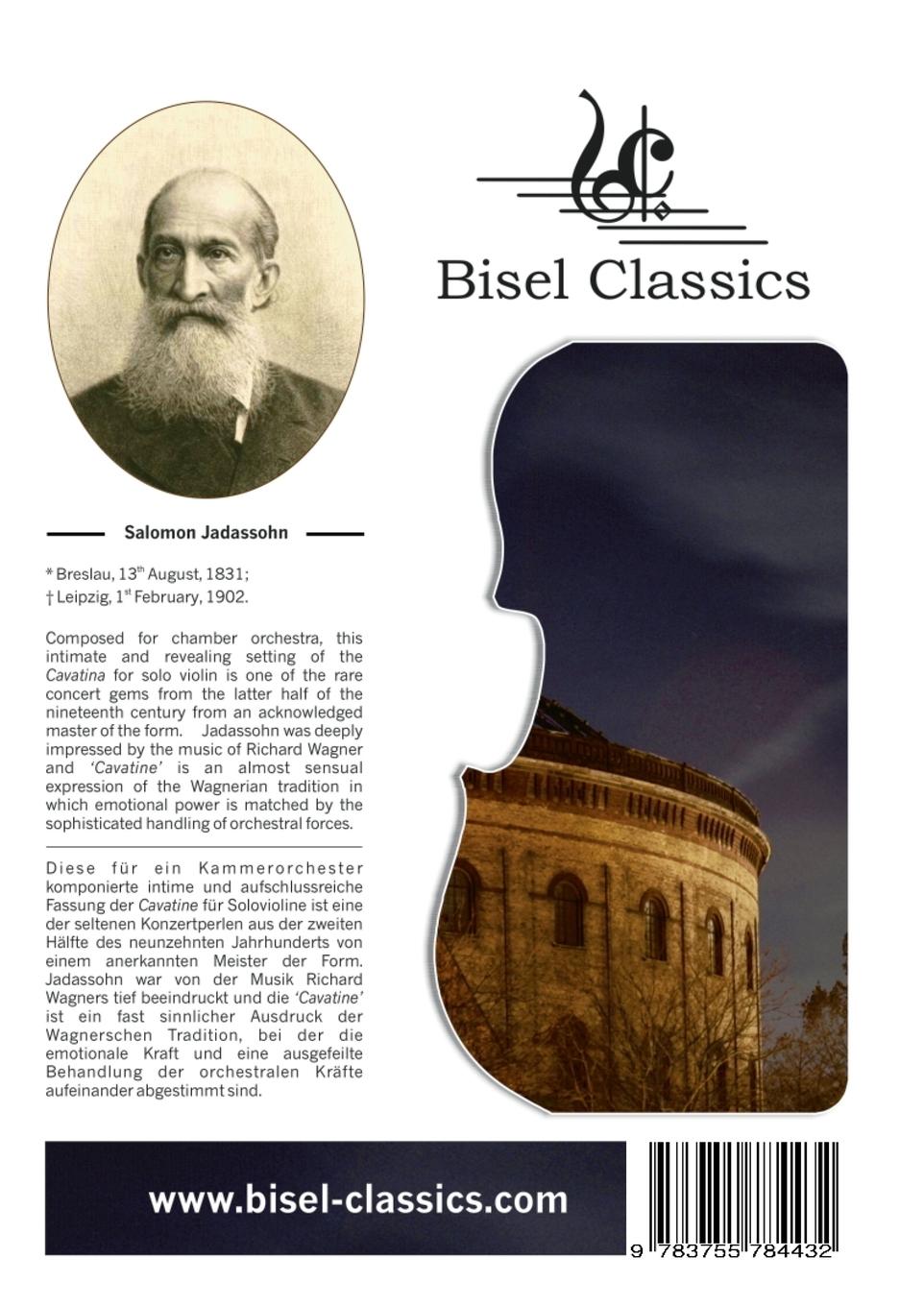 Rückseitencover Cavatine für Violine