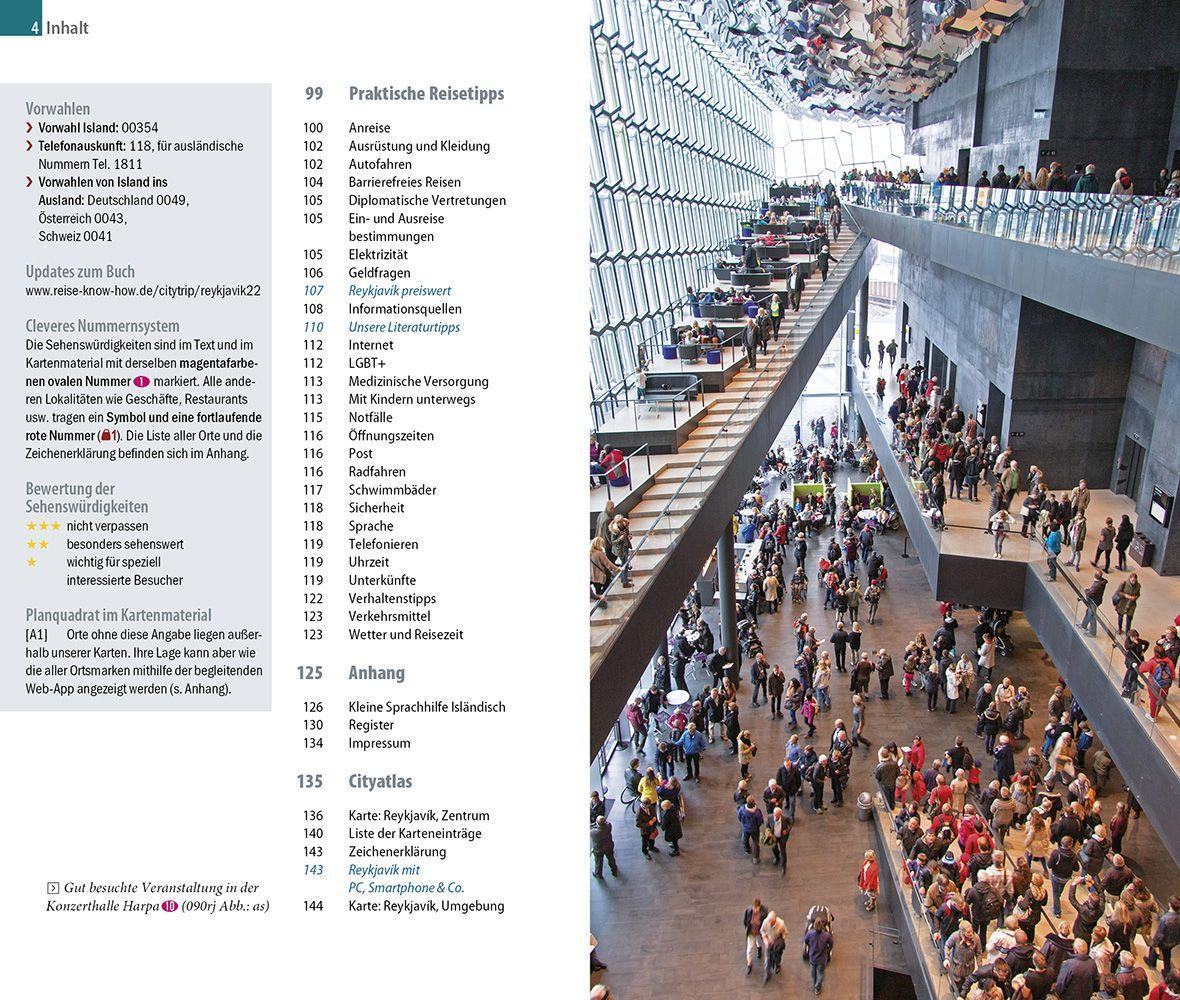 Beispielinhalt (Bild) Reise Know-How CityTrip Reykjavík