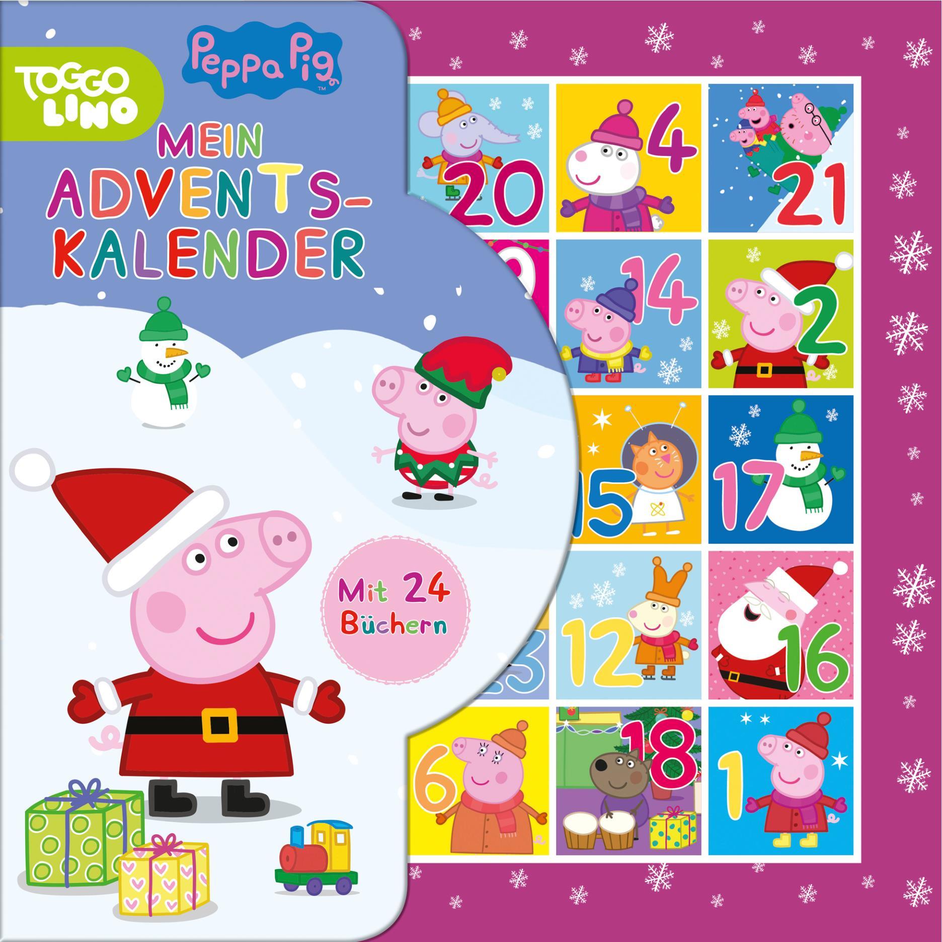 Beispielinhalt (Bild) Peppa Pig Adventskalender