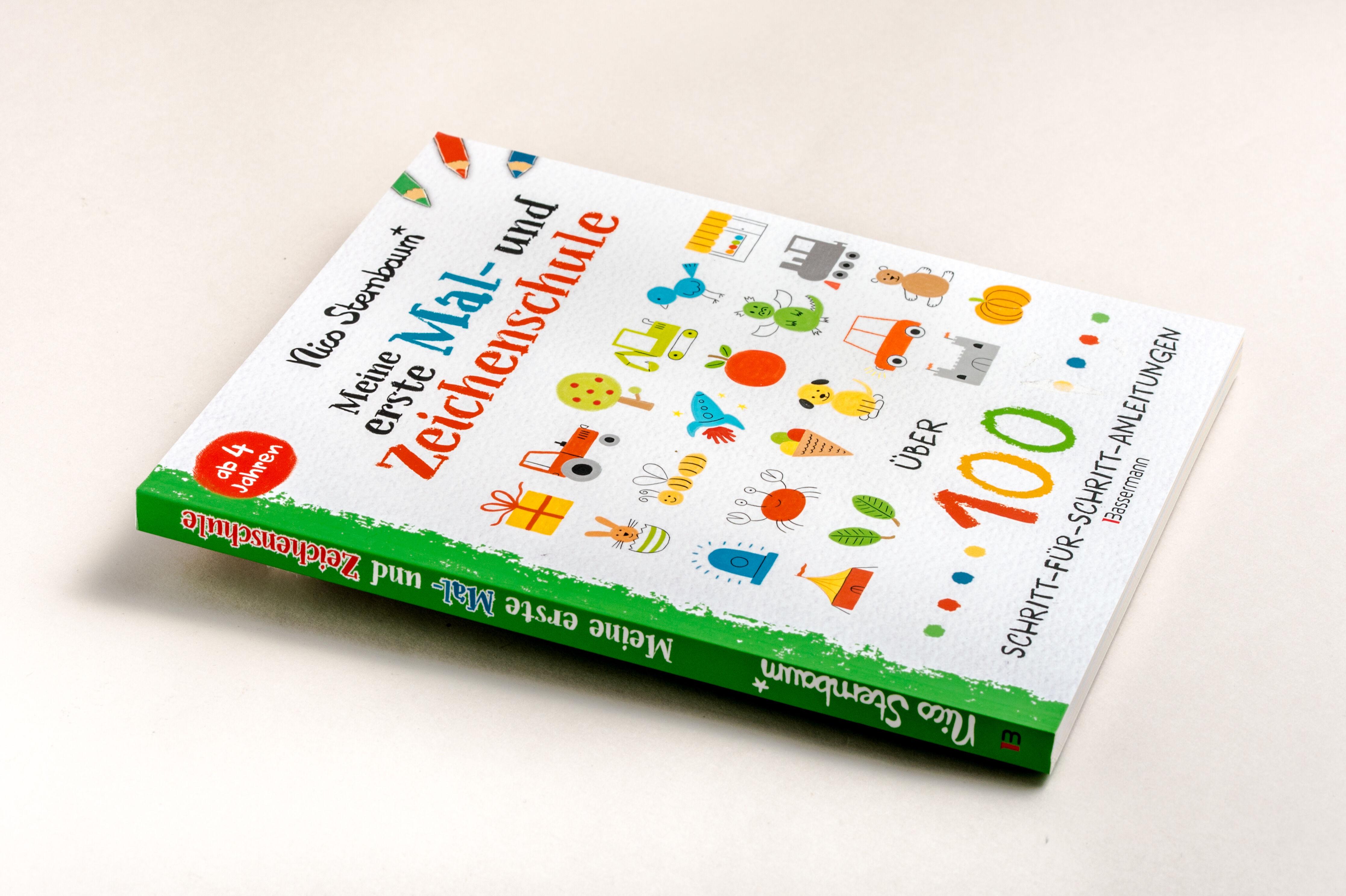 Beispielinhalt (Bild) Meine erste Mal- und Zeichenschule. Ab 4 Jahren