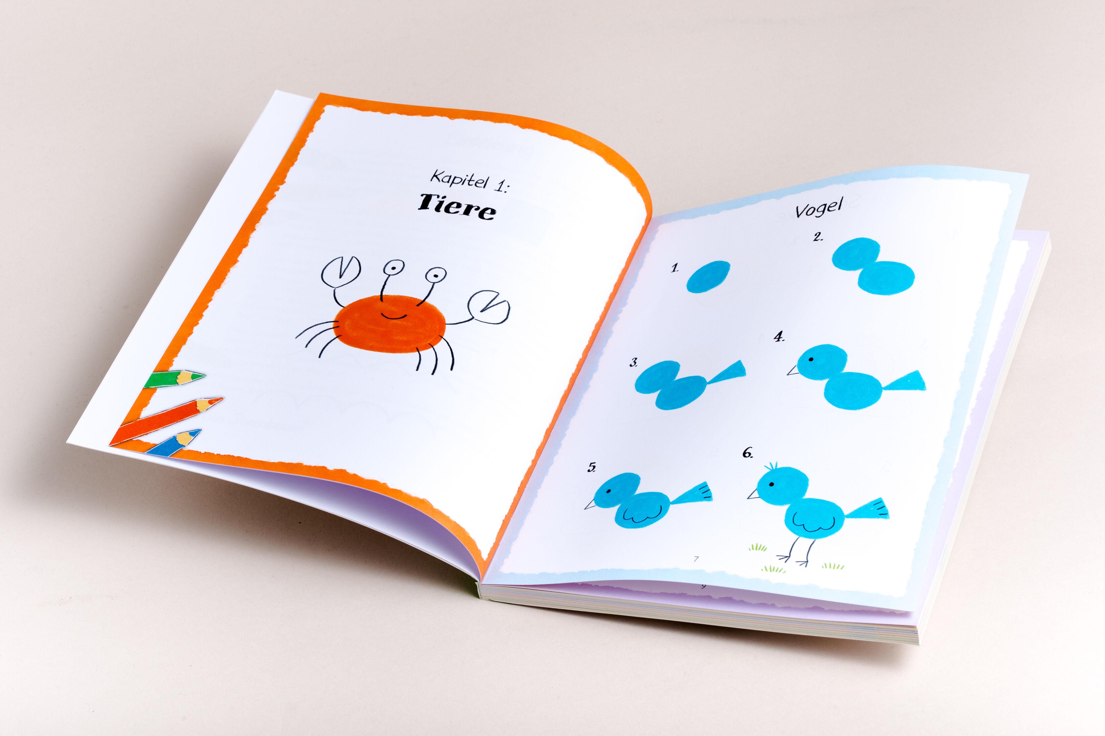 Beispielinhalt (Bild) Meine erste Mal- und Zeichenschule. Ab 4 Jahren