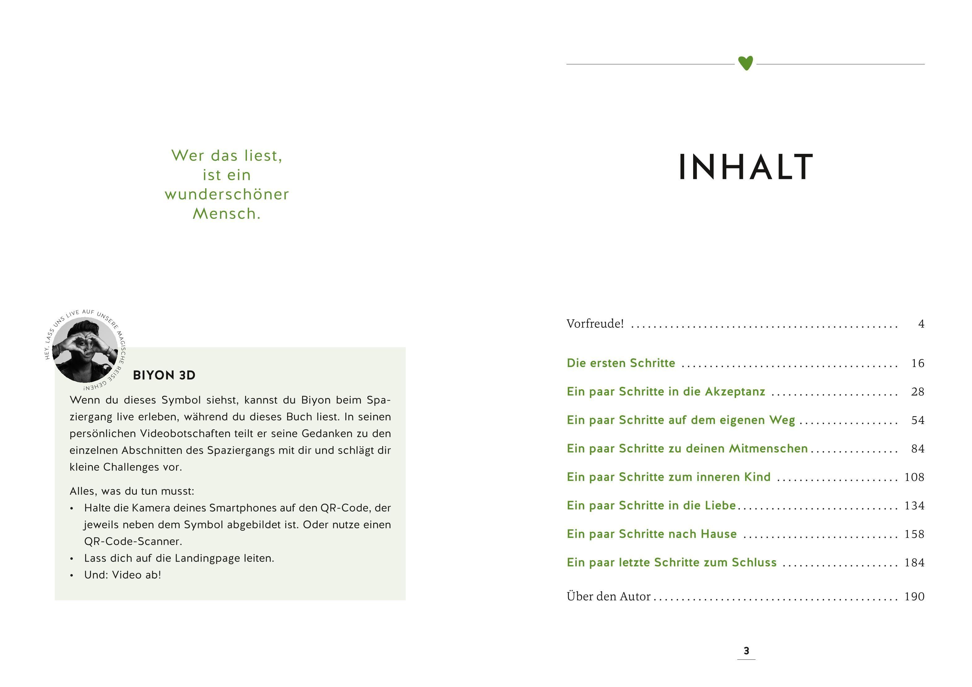 Beispielinhalt (Bild) Spaziergang zu dir selbst