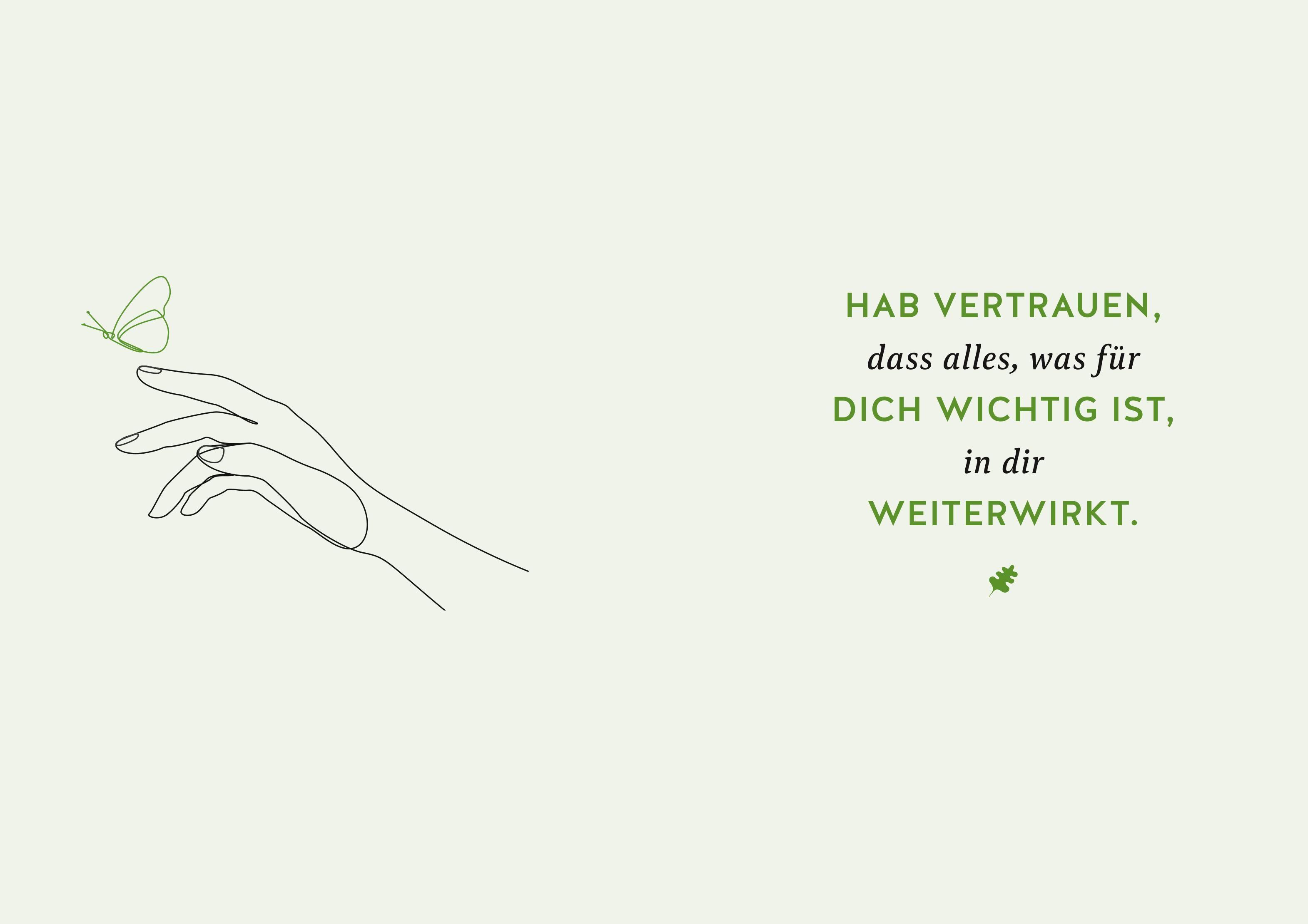 Beispielinhalt (Bild) Spaziergang zu dir selbst