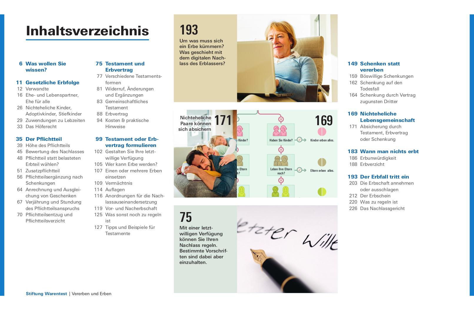 Beispielinhalt (Bild) Vererben und Erben