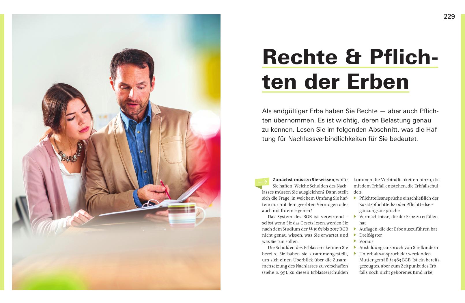 Beispielinhalt (Bild) Vererben und Erben
