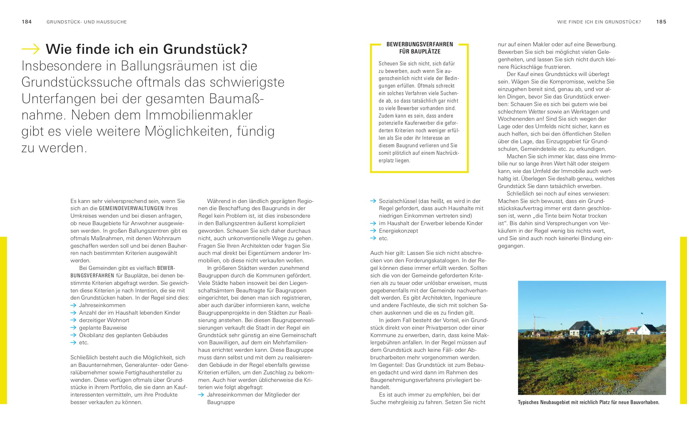 Beispielinhalt (Bild) Unser Bauherren-Handbuch