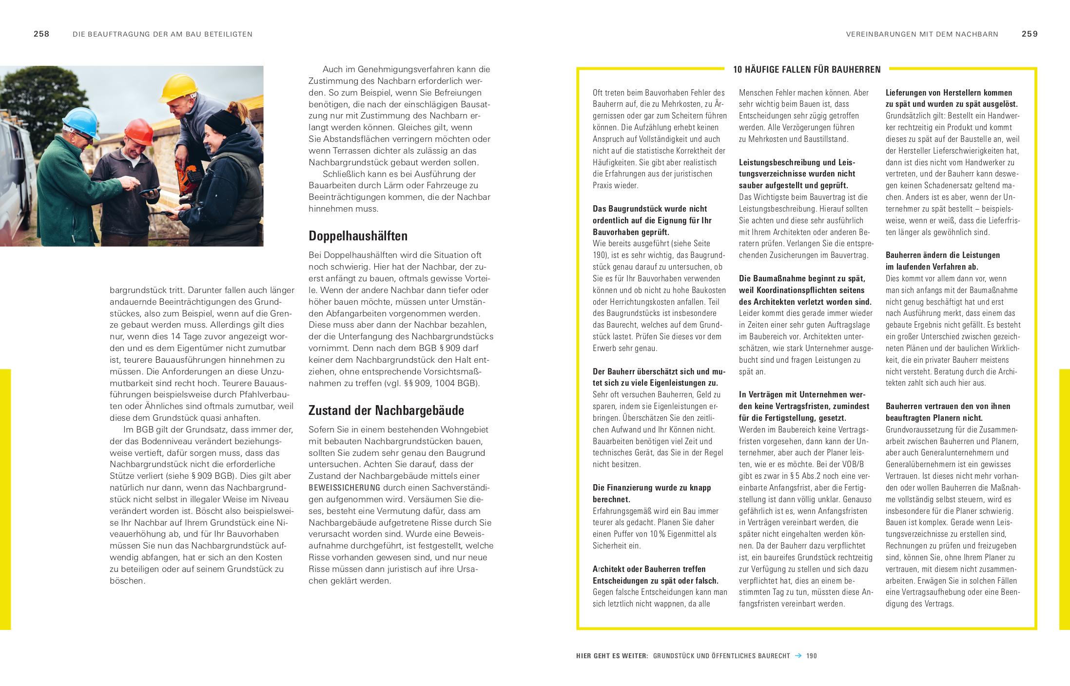 Beispielinhalt (Bild) Unser Bauherren-Handbuch
