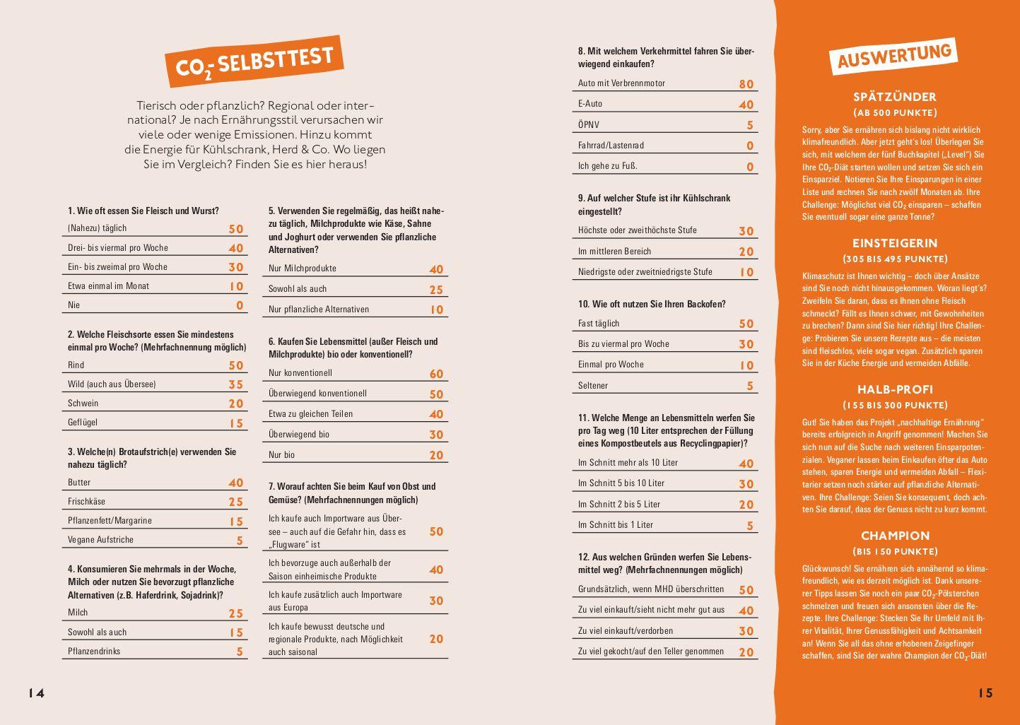 Beispielinhalt (Bild) Klimafreundlich essen mit der CO2-Challenge