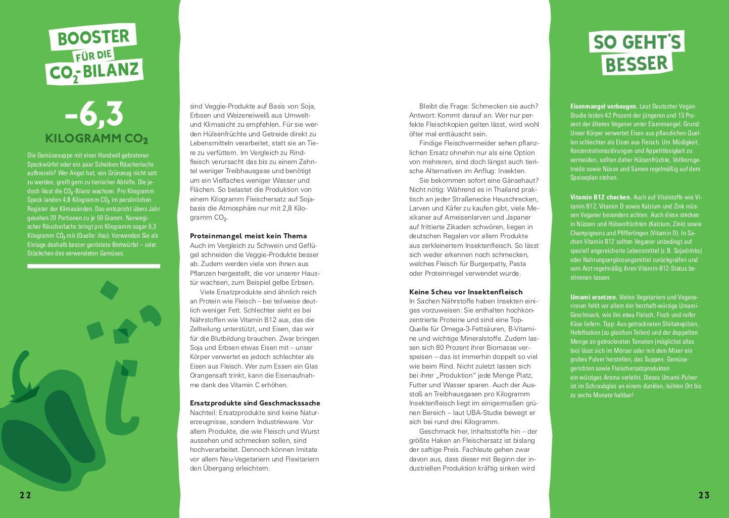 Beispielinhalt (Bild) Klimafreundlich essen mit der CO2-Challenge
