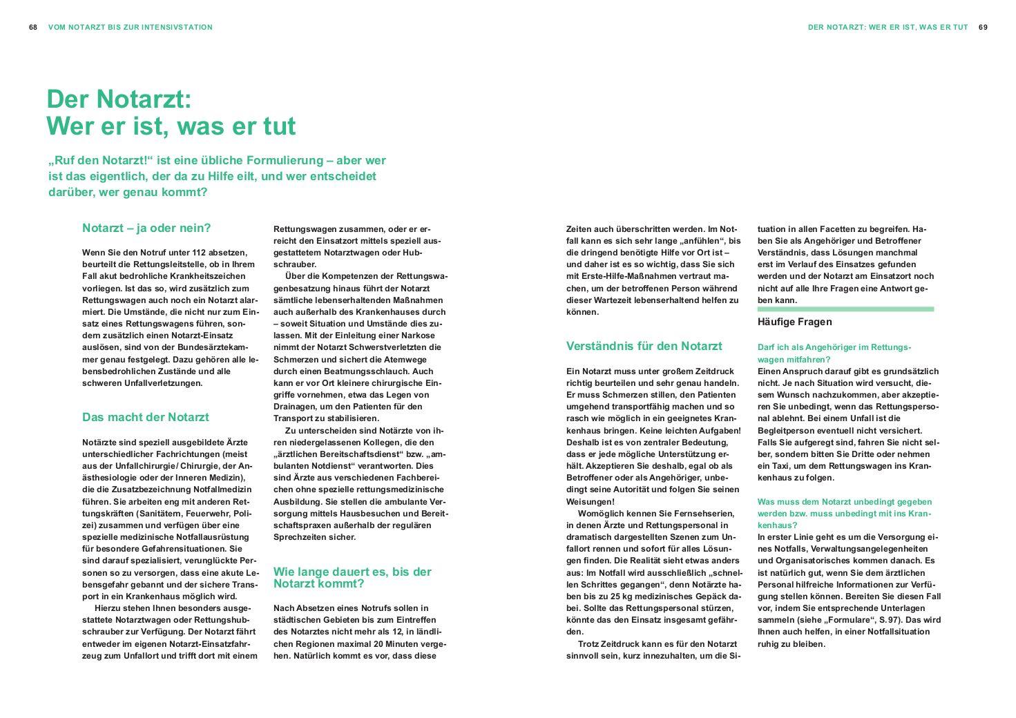 Beispielinhalt (Bild) Das Notfall-Set