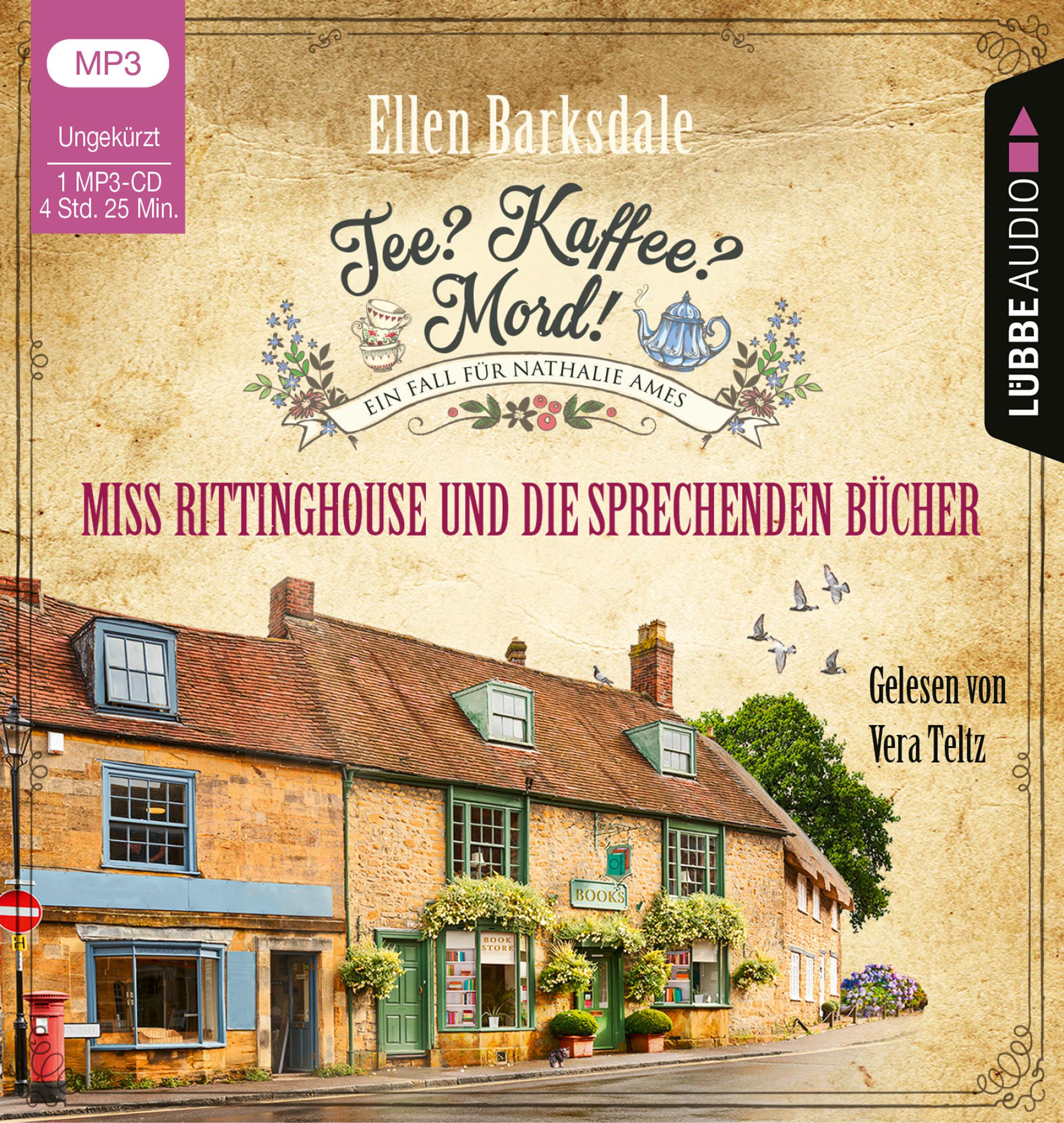 Vorderes Coverbild Tee? Kaffee? Mord! - Miss Rittinghouse und die sprechenden Bücher