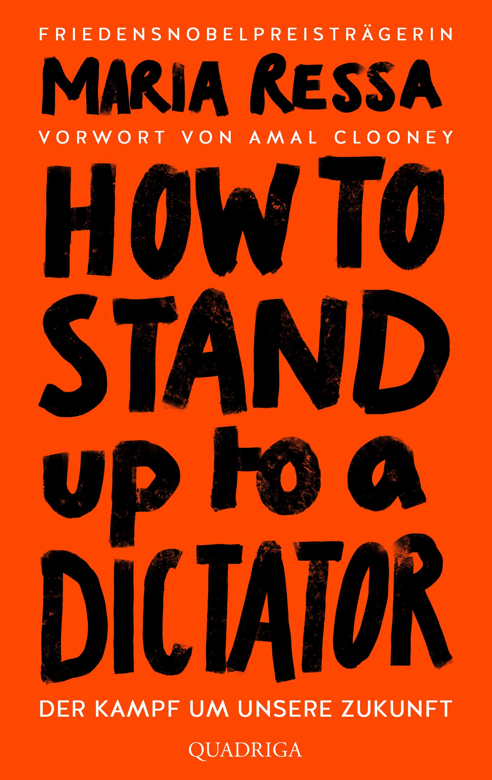 Vorderes Coverbild HOW TO STAND UP TO A DICTATOR - Deutsche Ausgabe