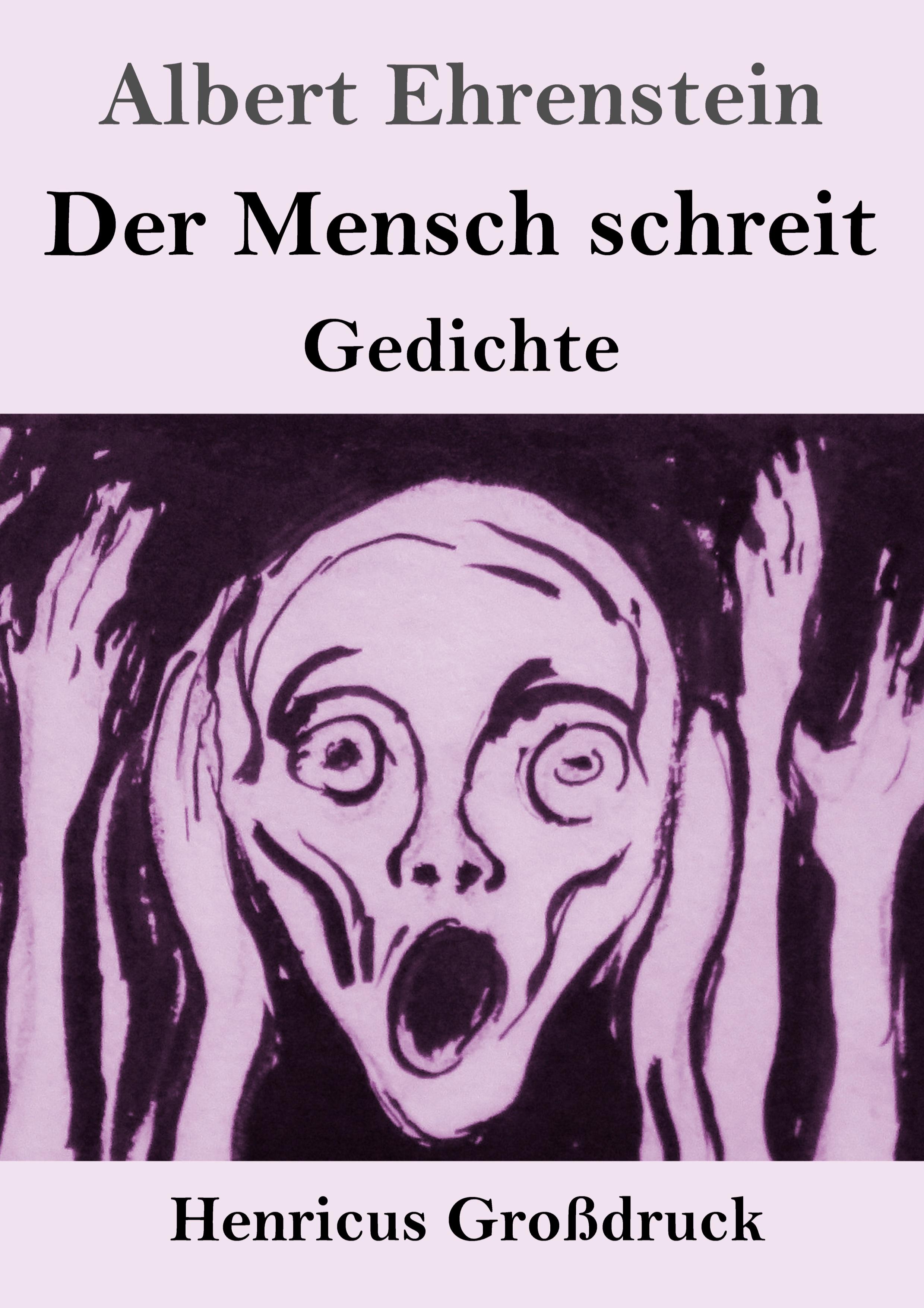 Vorderes Coverbild Der Mensch schreit (Großdruck)