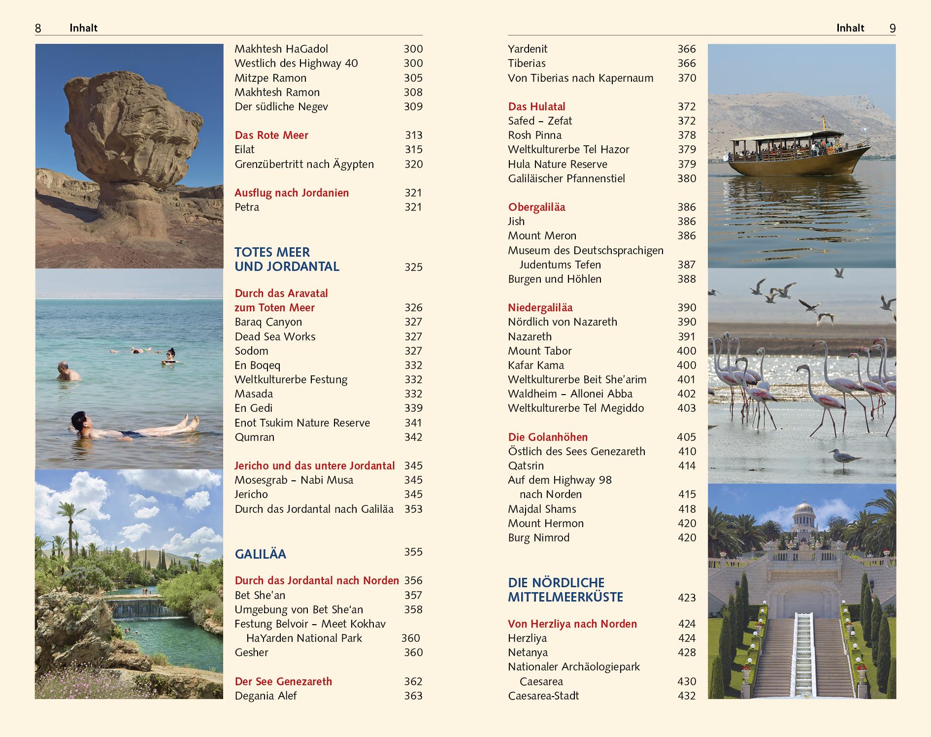 Beispielinhalt (Bild) TRESCHER Reiseführer Israel und Palästina