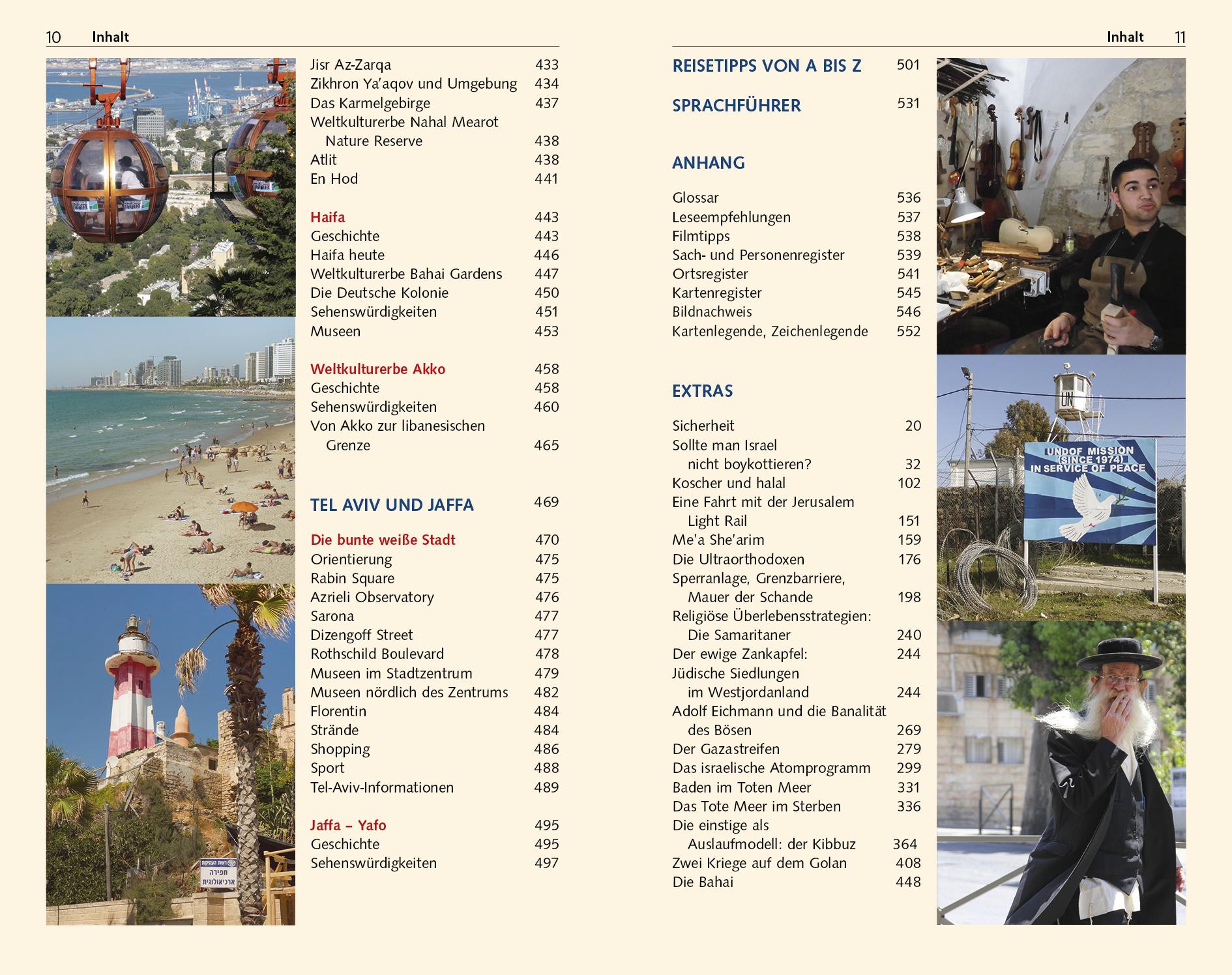 Beispielinhalt (Bild) TRESCHER Reiseführer Israel und Palästina