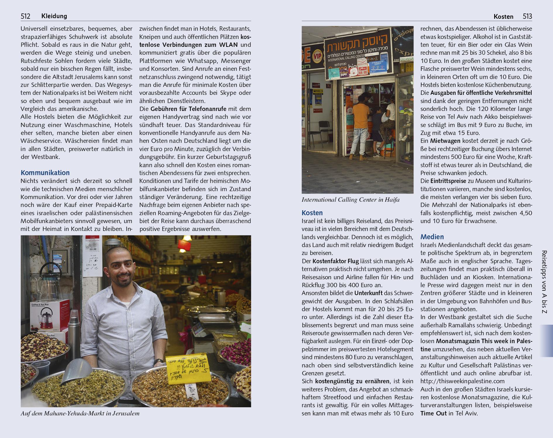 Beispielinhalt (Bild) TRESCHER Reiseführer Israel und Palästina