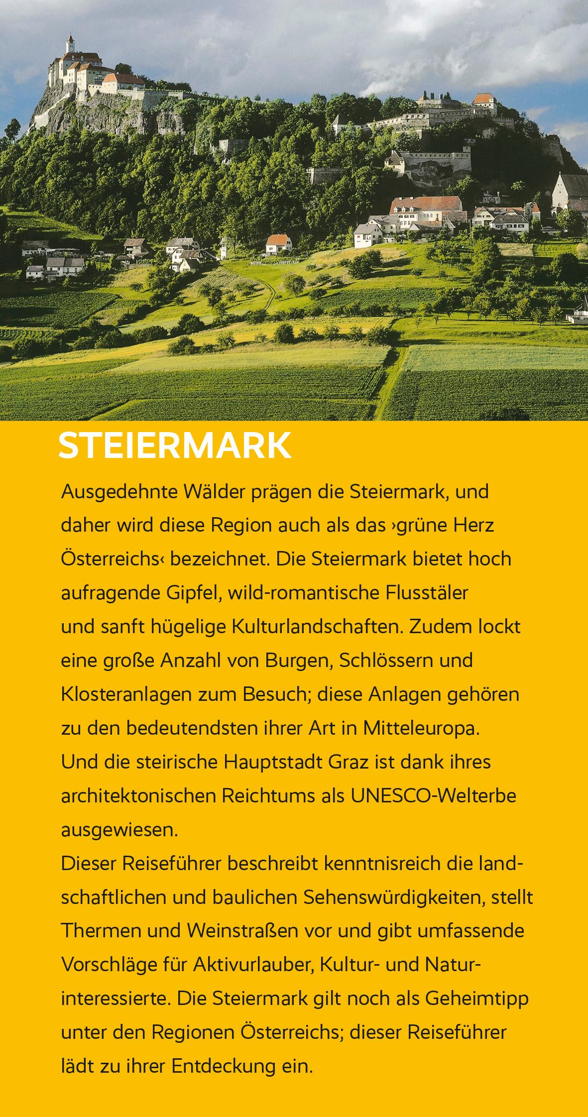 Beispielinhalt (Bild) Reiseführer Steiermark