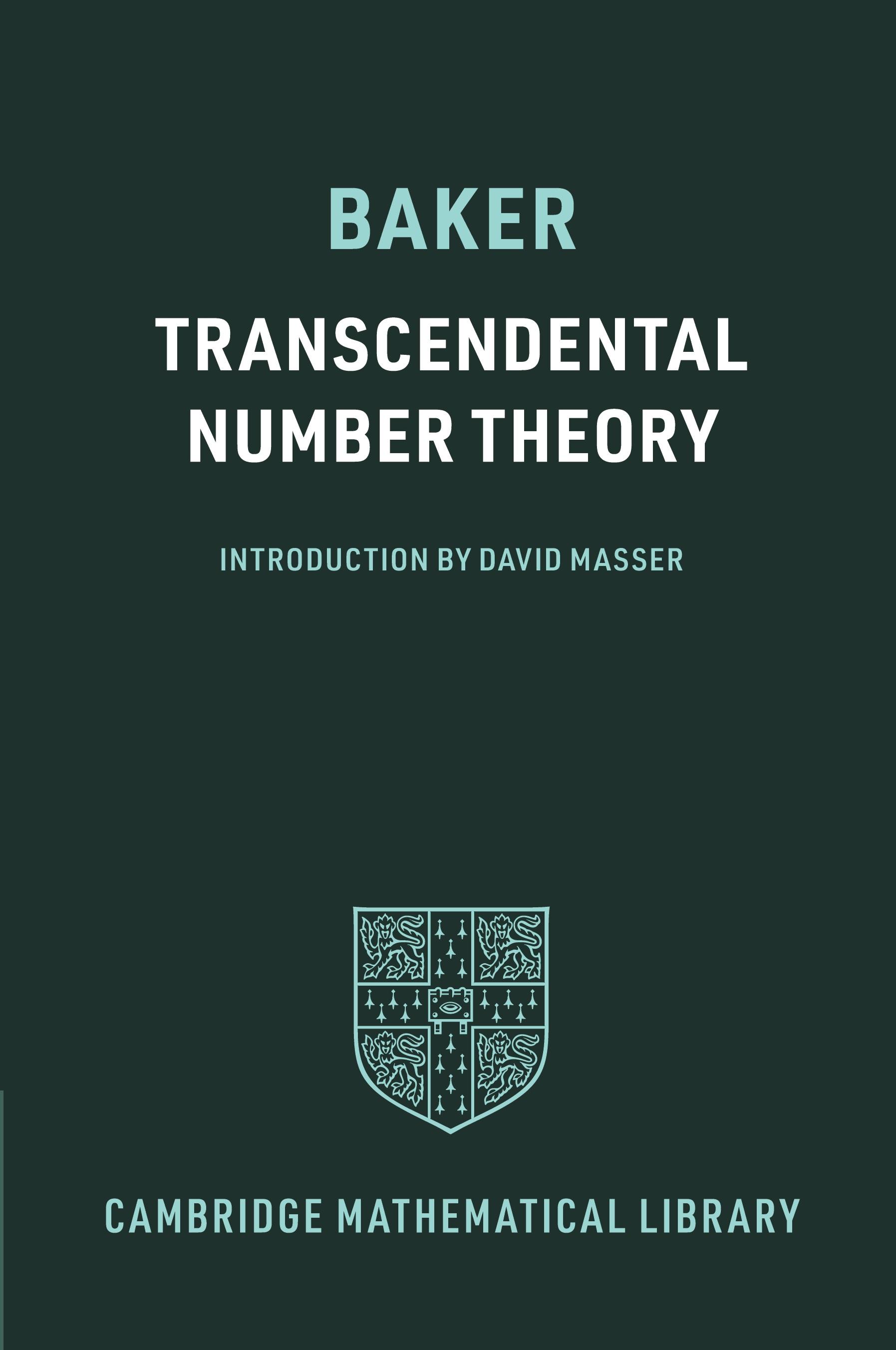 Vorderes Coverbild Transcendental Number Theory