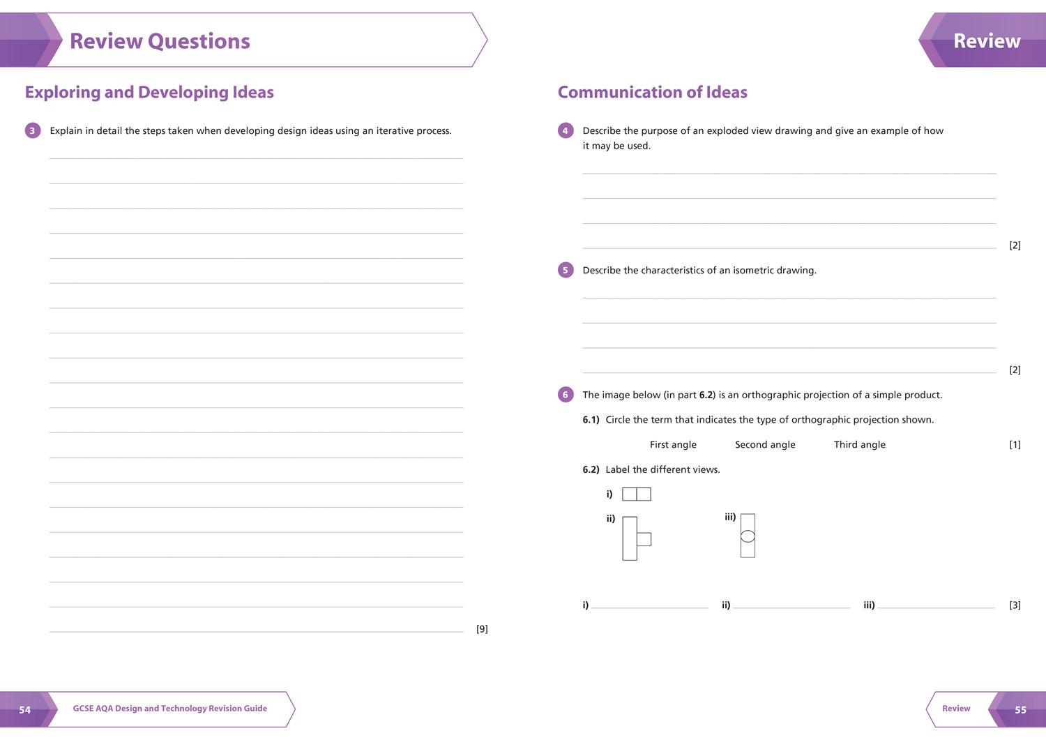 Beispielinhalt (Bild) AQA GCSE 9-1 Design & Technology Complete Revision & Practice