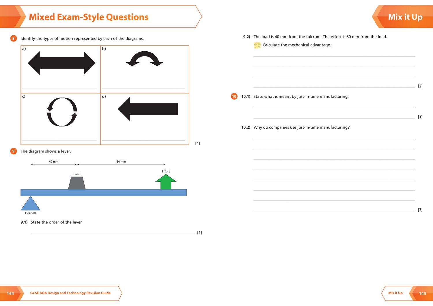 Beispielinhalt (Bild) AQA GCSE 9-1 Design & Technology Complete Revision & Practice