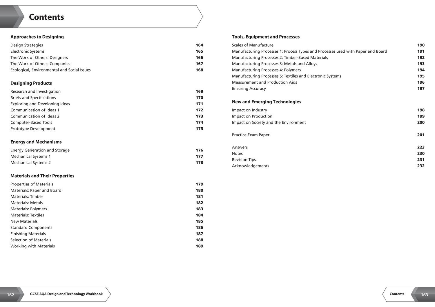 Beispielinhalt (Bild) AQA GCSE 9-1 Design & Technology Complete Revision & Practice