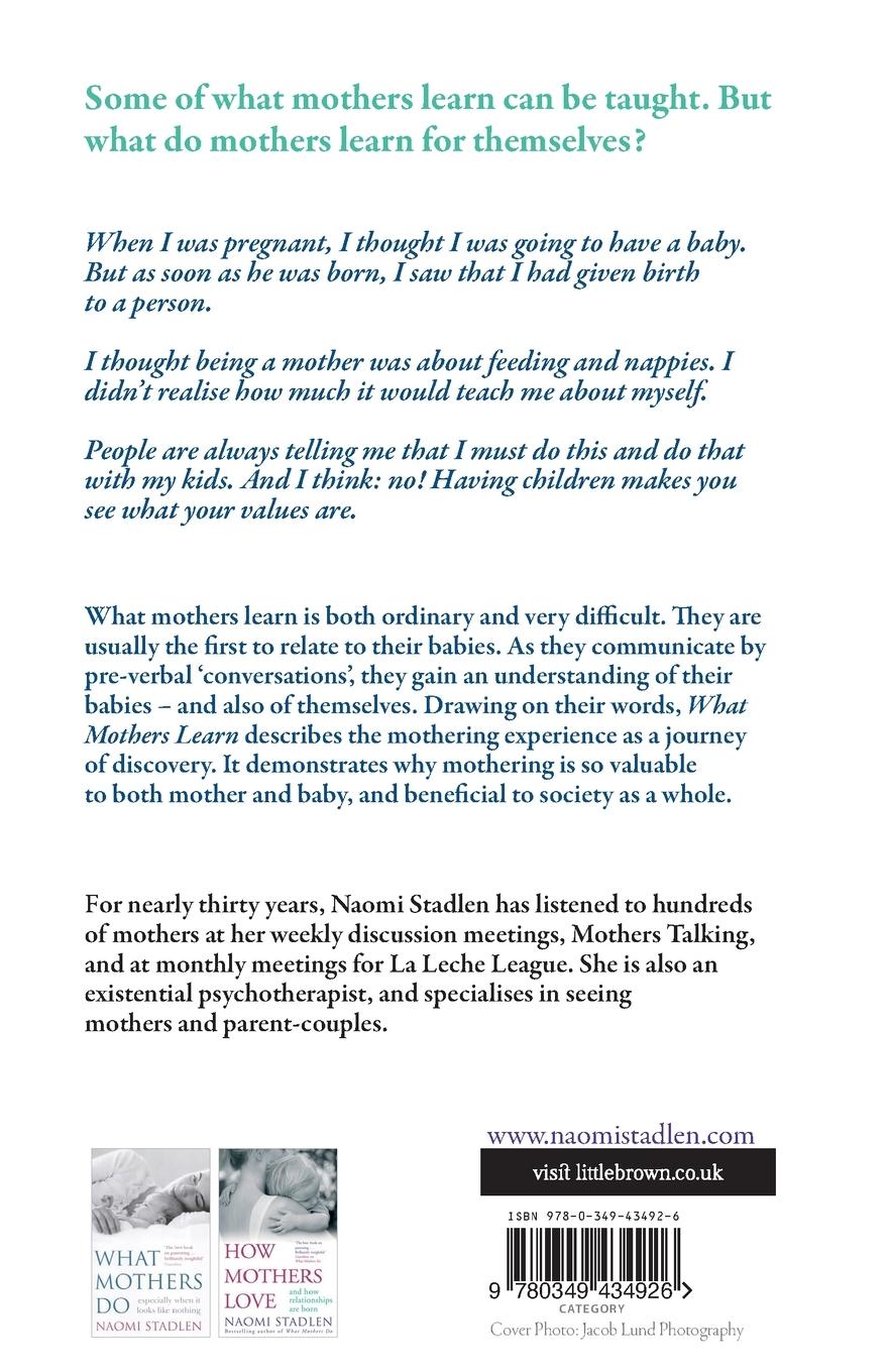 Rückseitencover What Mothers Learn