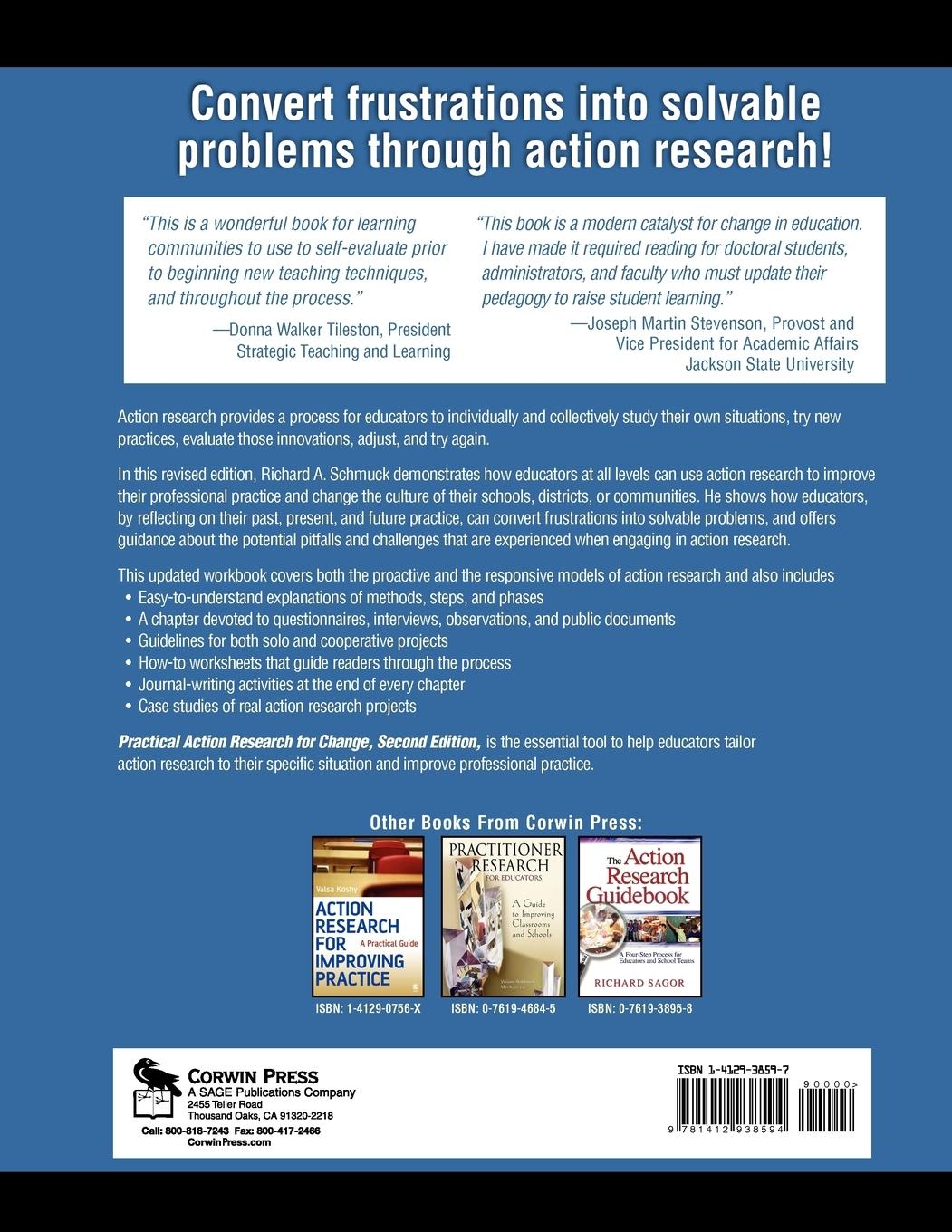 Rückseitencover Practical Action Research for Change
