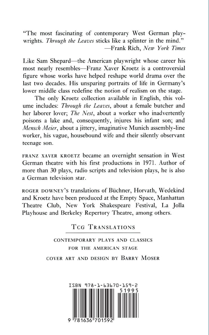 Rückseitencover Through the Leaves and Other Plays