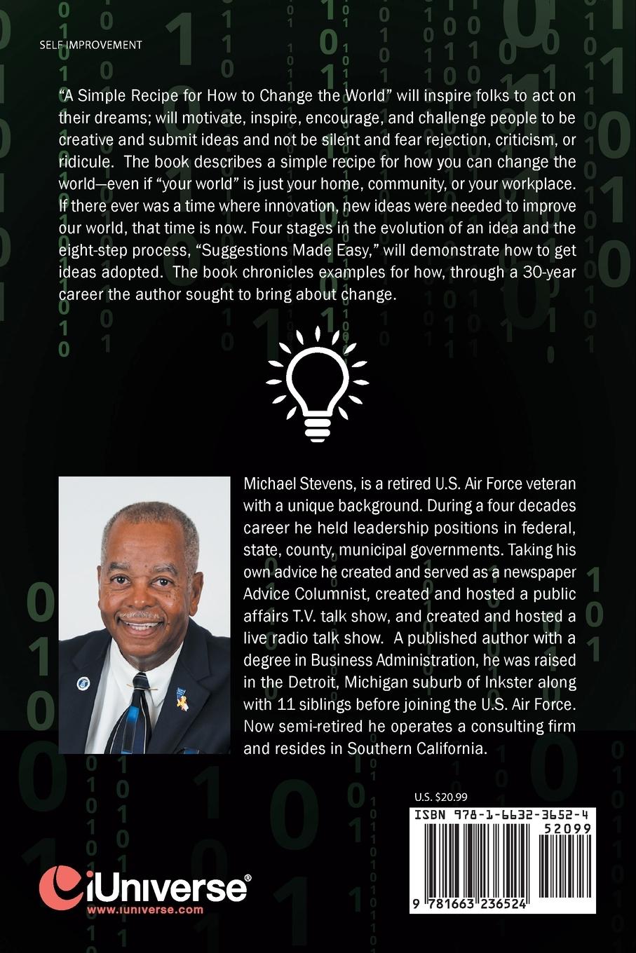 Rückseitencover A Simple Recipe for How to Change the World (And How I Have Tried to Do So)