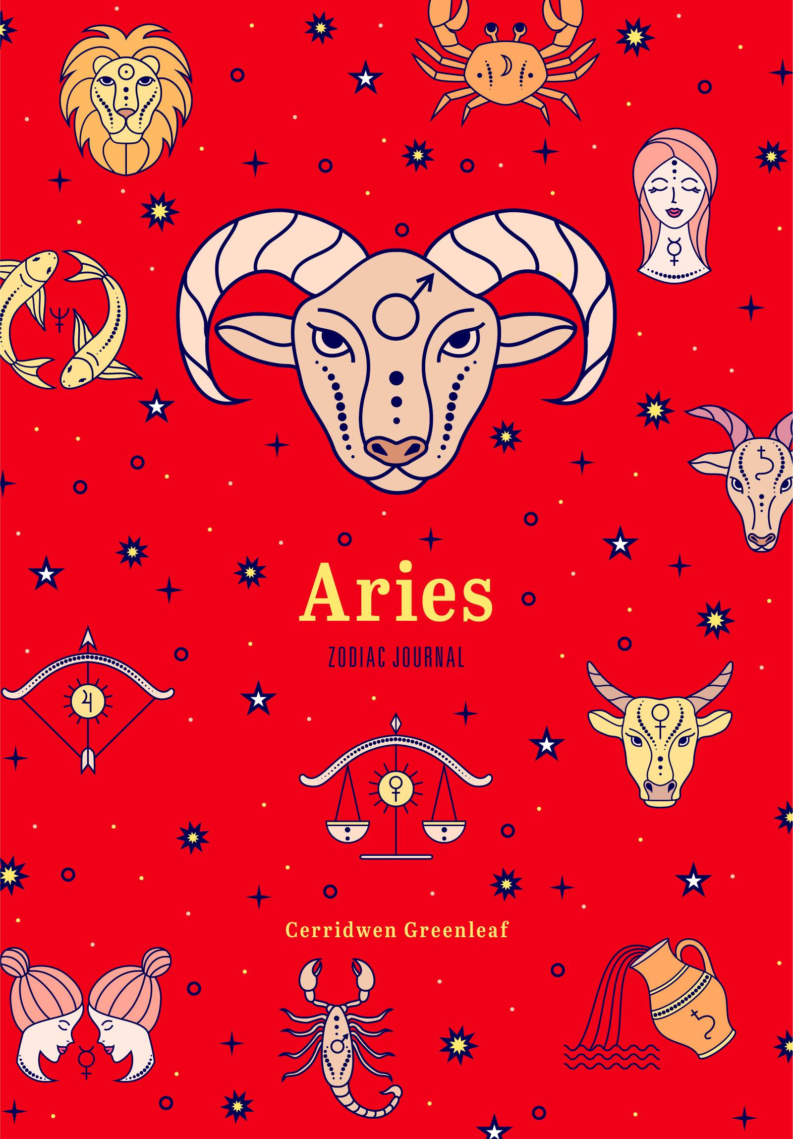 Beispielinhalt (Bild) Aries Zodiac Journal