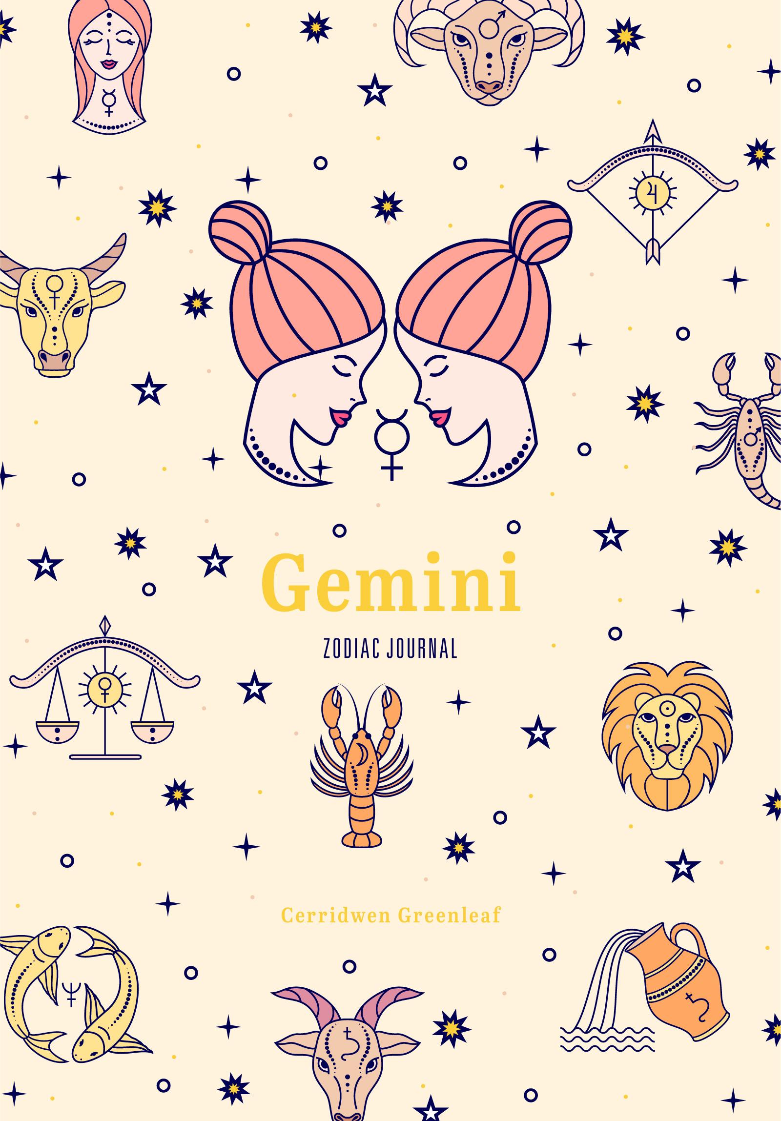 Beispielinhalt (Bild) Gemini Zodiac Journal