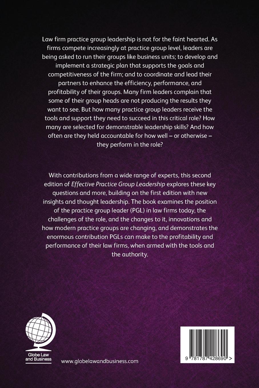 Rückseitencover Effective Practice Group Leadership