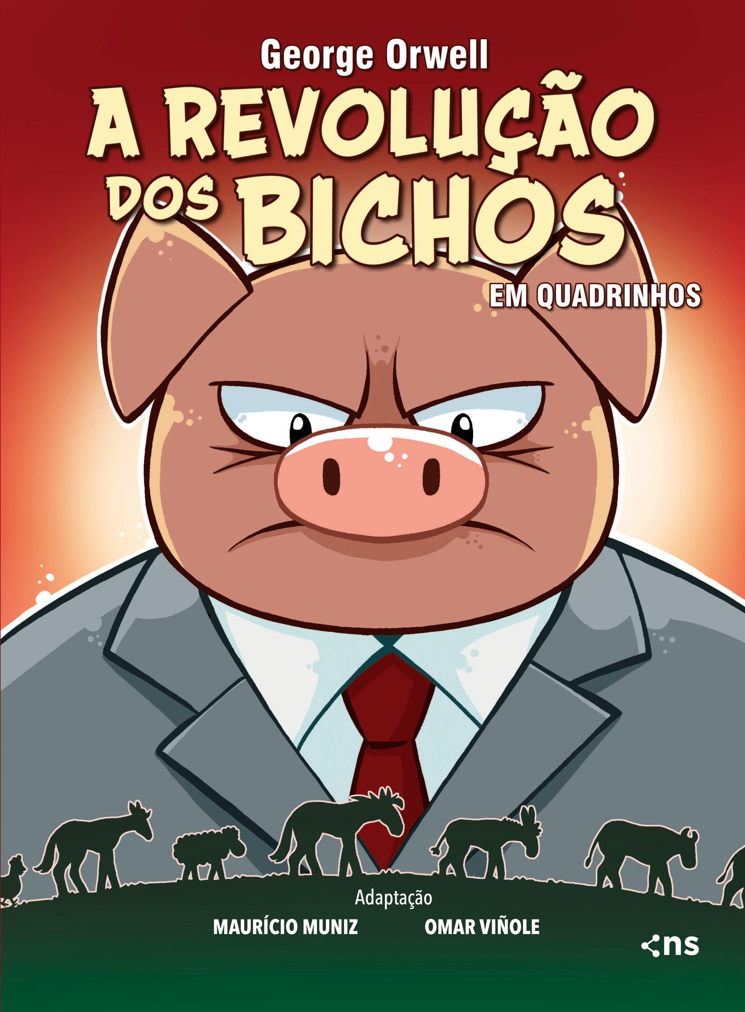 Vorderes Coverbild A Revolução dos bichos - Em Quadrinhos