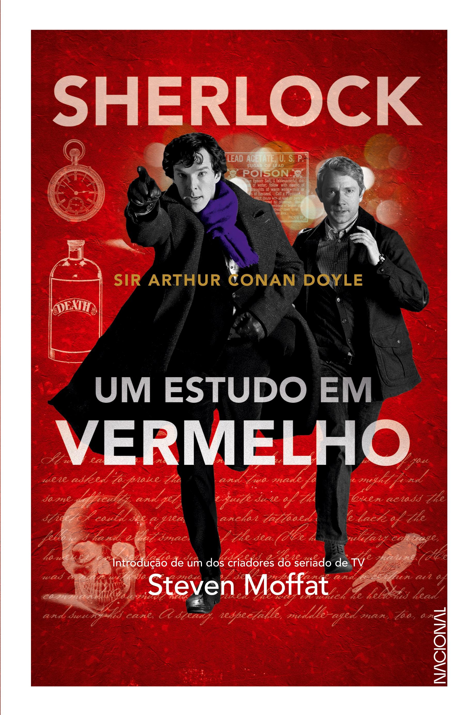 Vorderes Coverbild Sherlock - Um estudo em vermelho