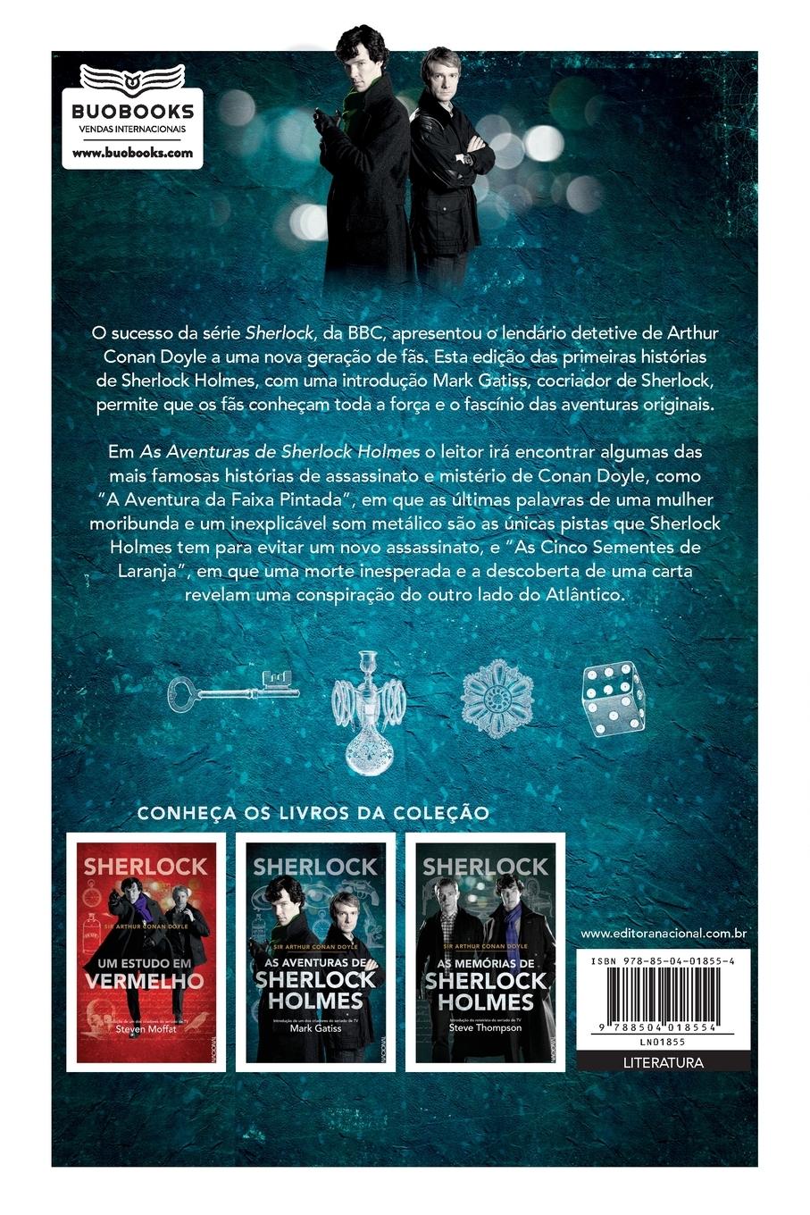 Rückseitencover Sherlock - As aventuras de Sherlock Holmes