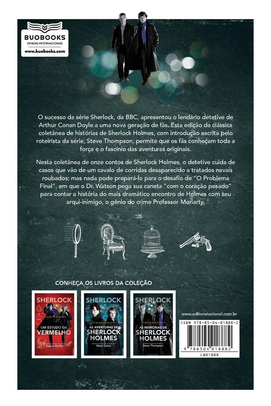 Rückseitencover Sherlock - As memorias de Sherlock Holmes