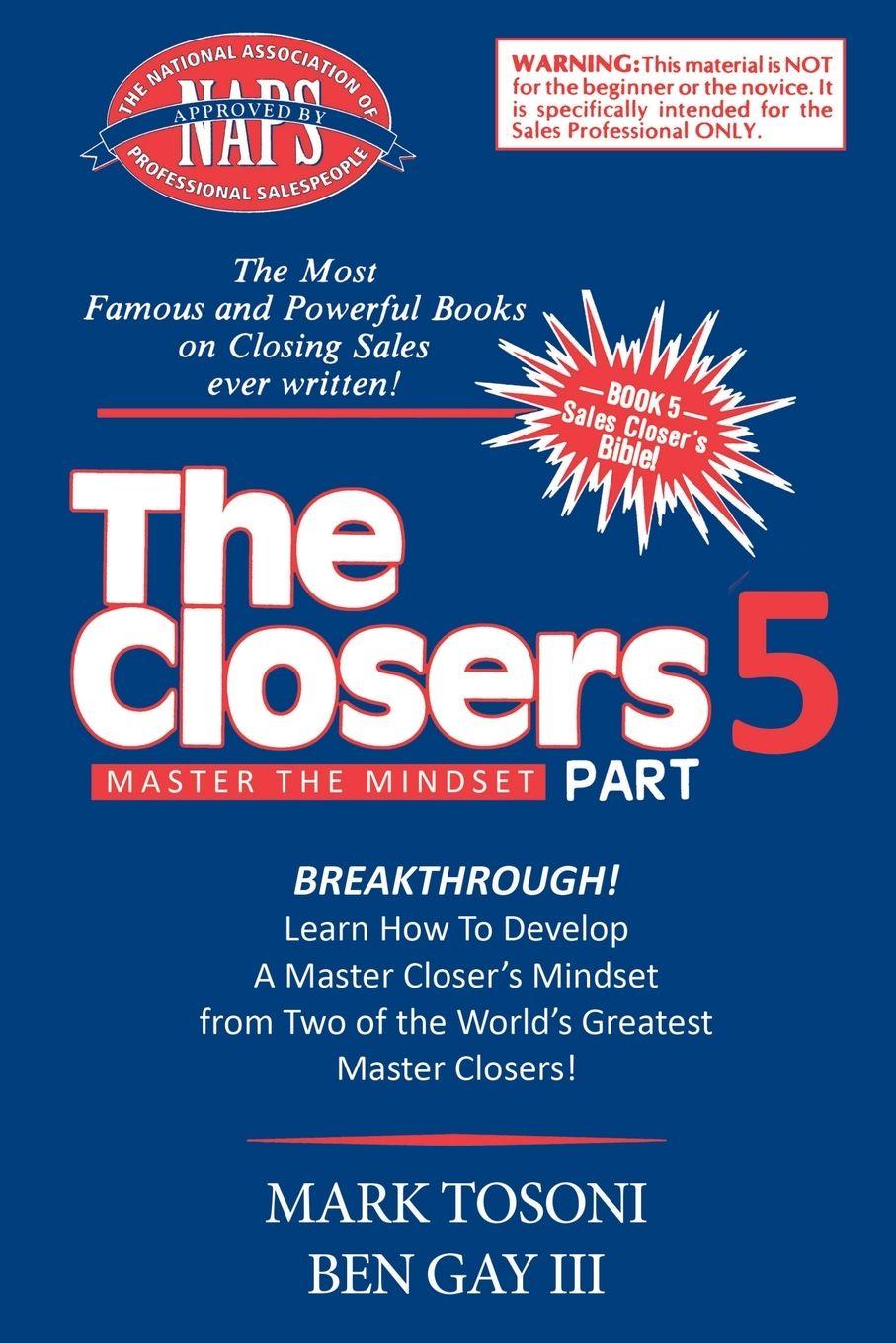 Vorderes Coverbild Master the Closers Mindset Breakthrough