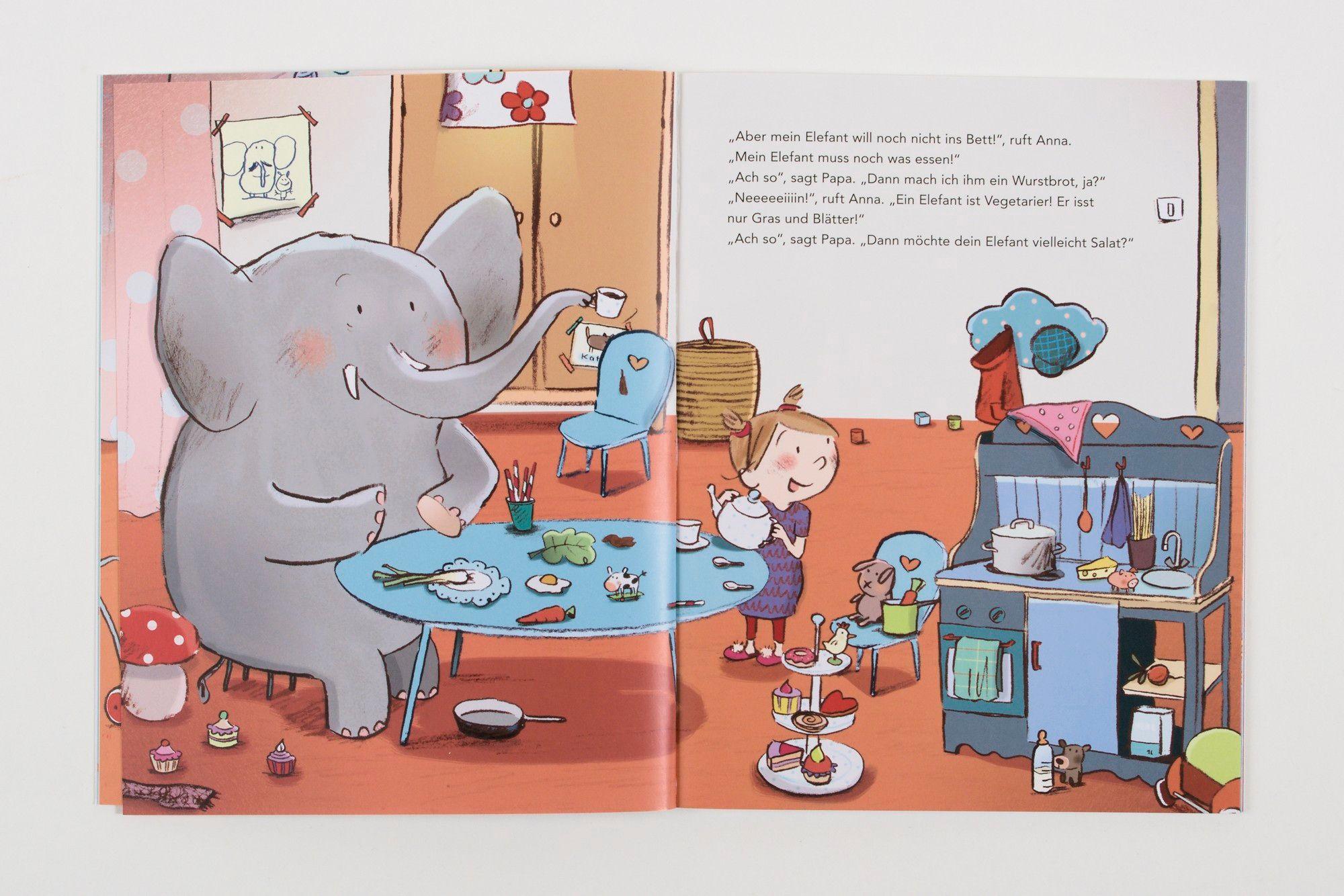 Beispielinhalt (Bild) Mein Elefant will nicht ins Bett