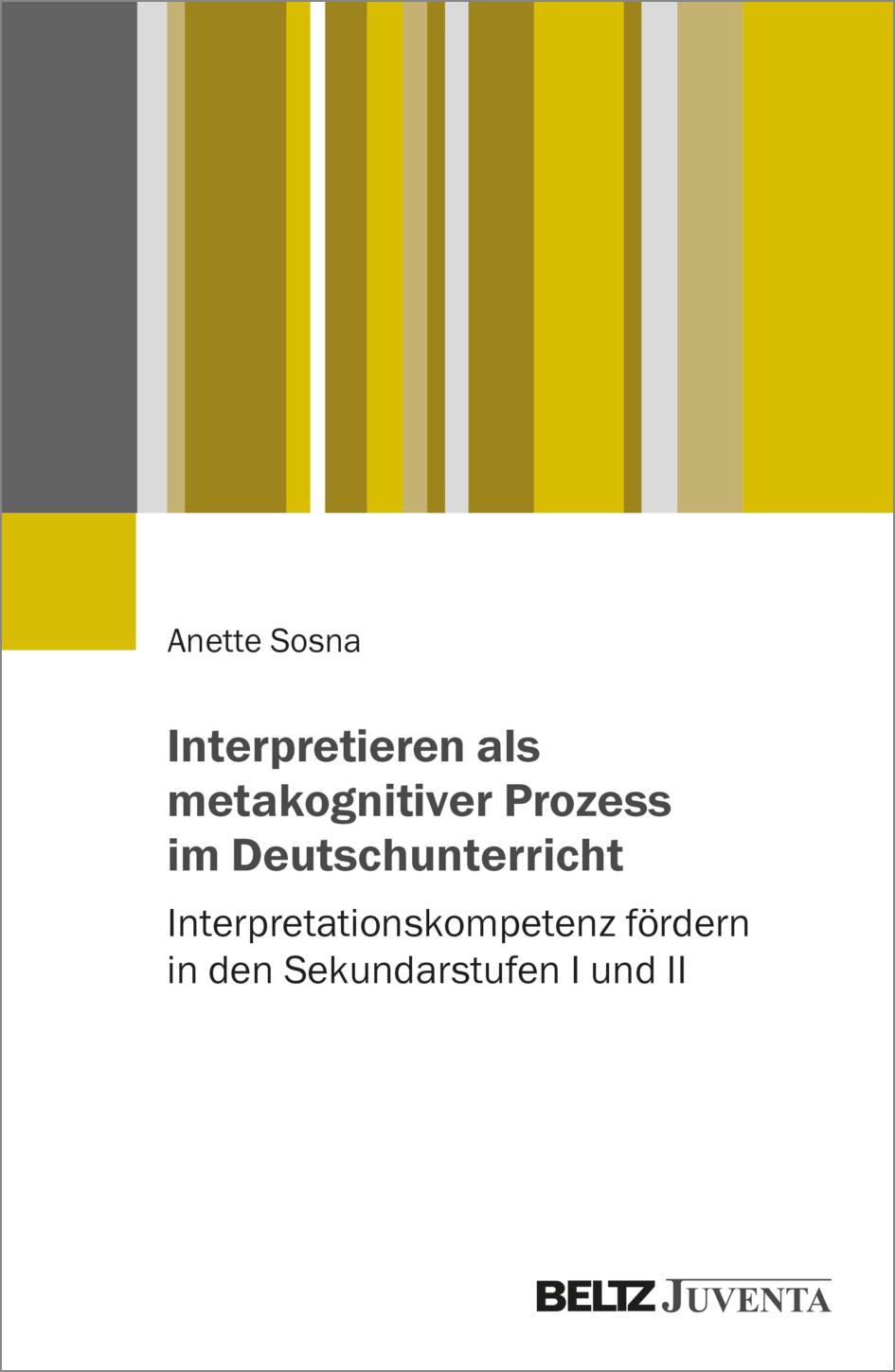 Vorderes Coverbild Interpretieren als metakognitiver Prozess im Deutschunterricht