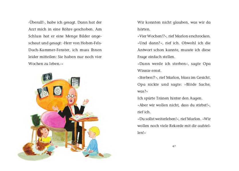 Beispielinhalt (Bild) Opa fliegt