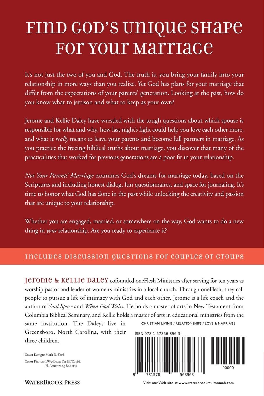 Rückseitencover Not Your Parents' Marriage