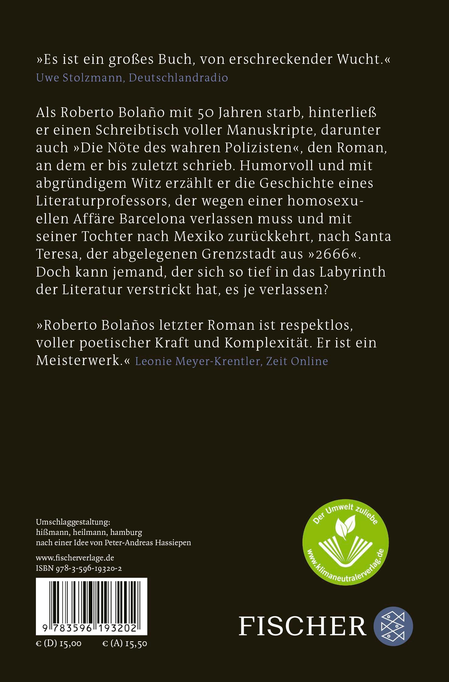 Rückseitencover Die Nöte des wahren Polizisten