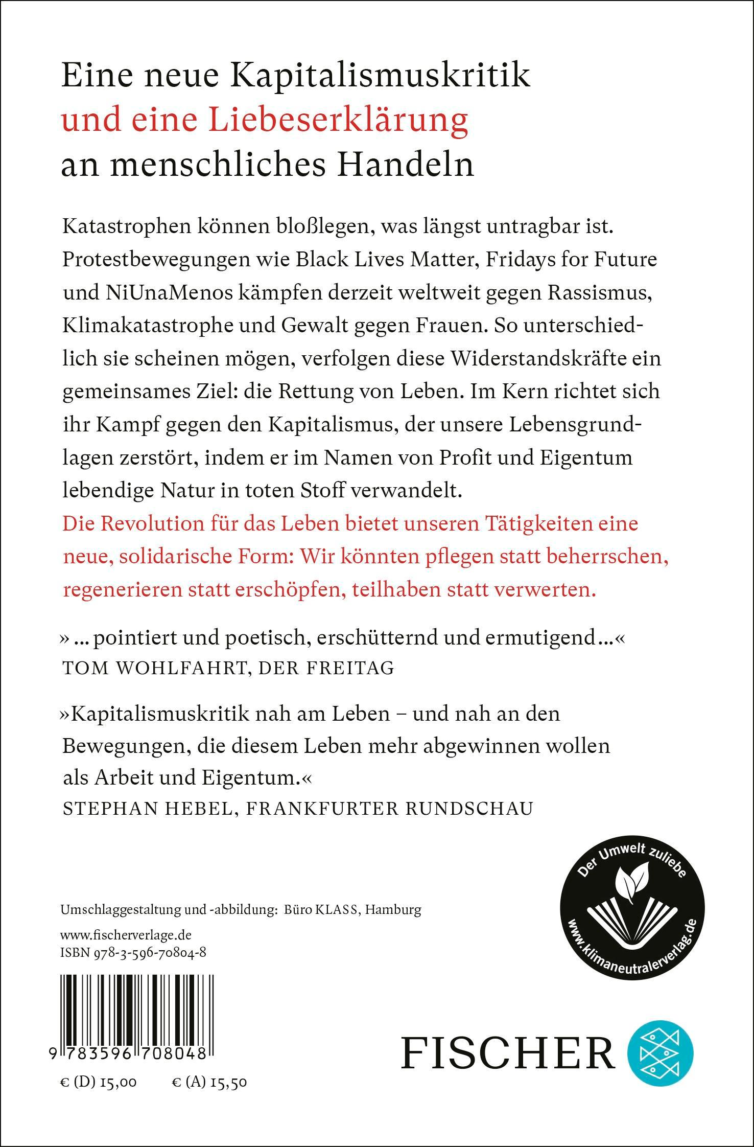 Rückseitencover Revolution für das Leben
